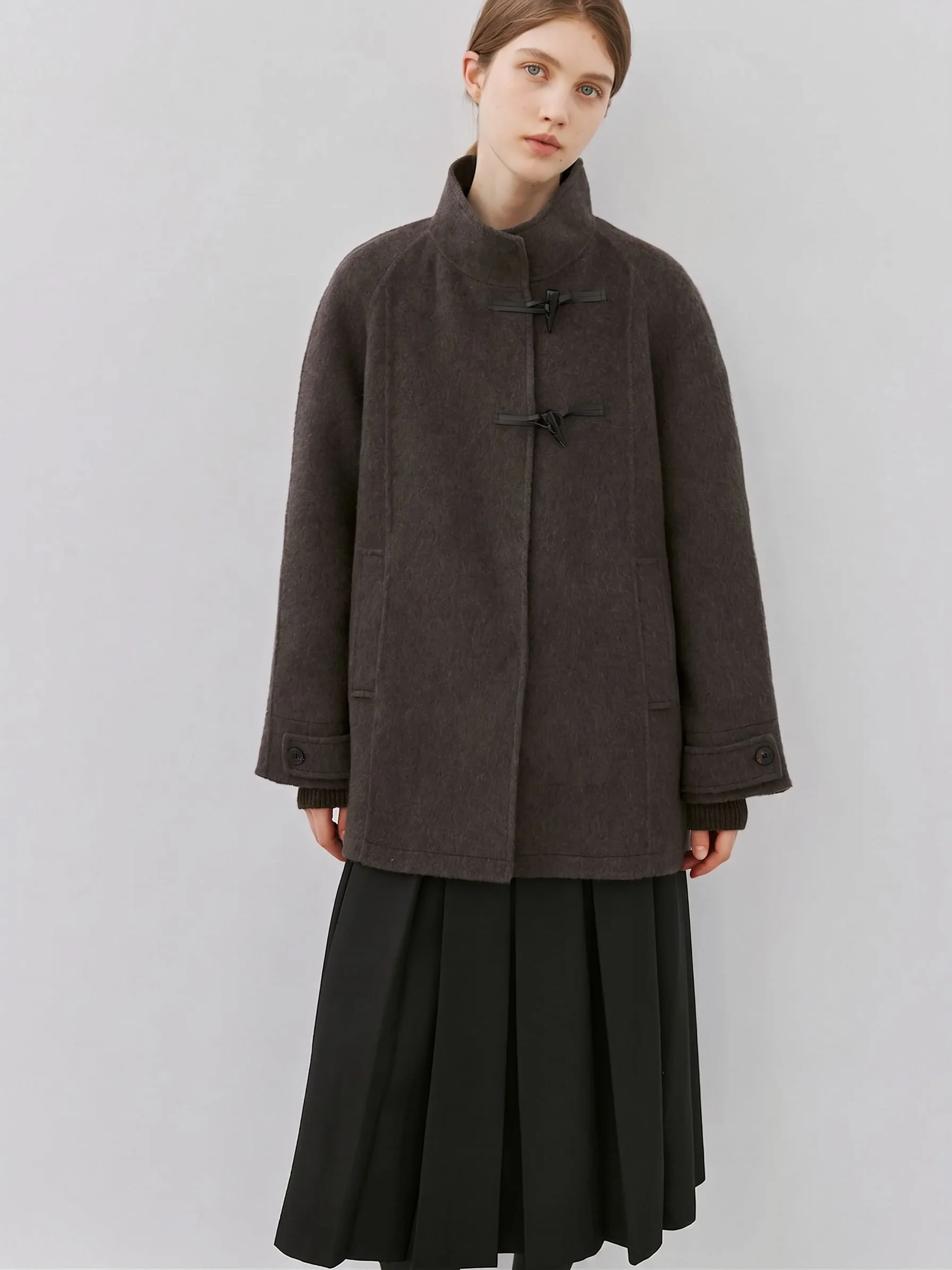 Toggle Stand-Collar Coat - Image 4