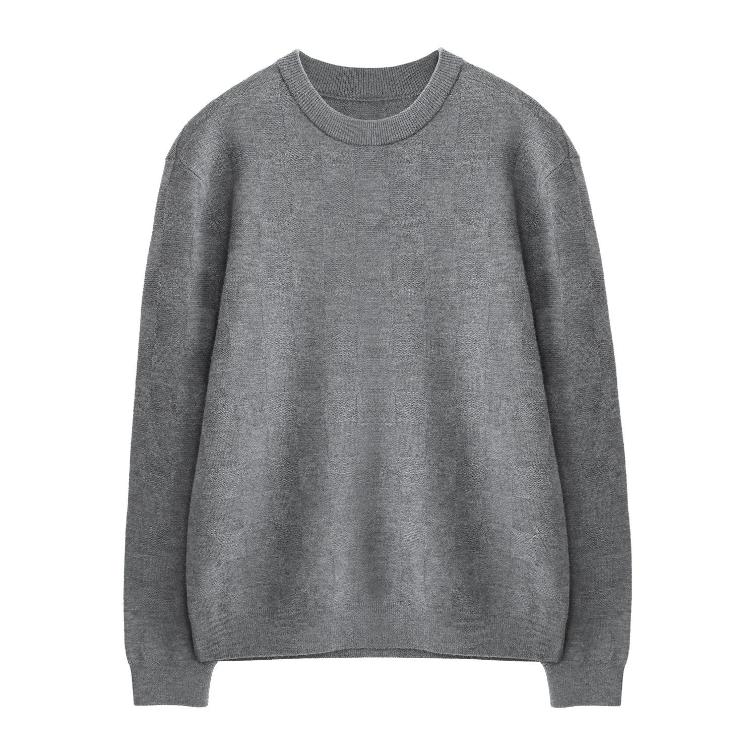 Tonal Check Sweater - Image 6