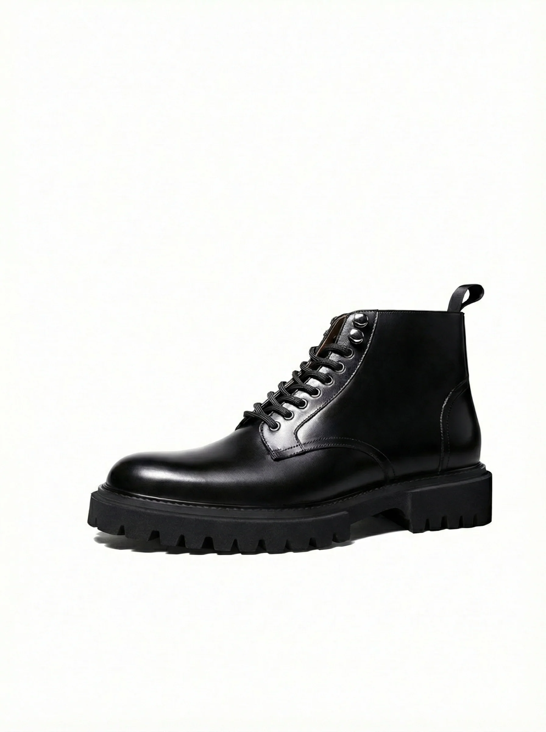 Top-Grain Calf Leather Lug Ankle Boot - Image 2