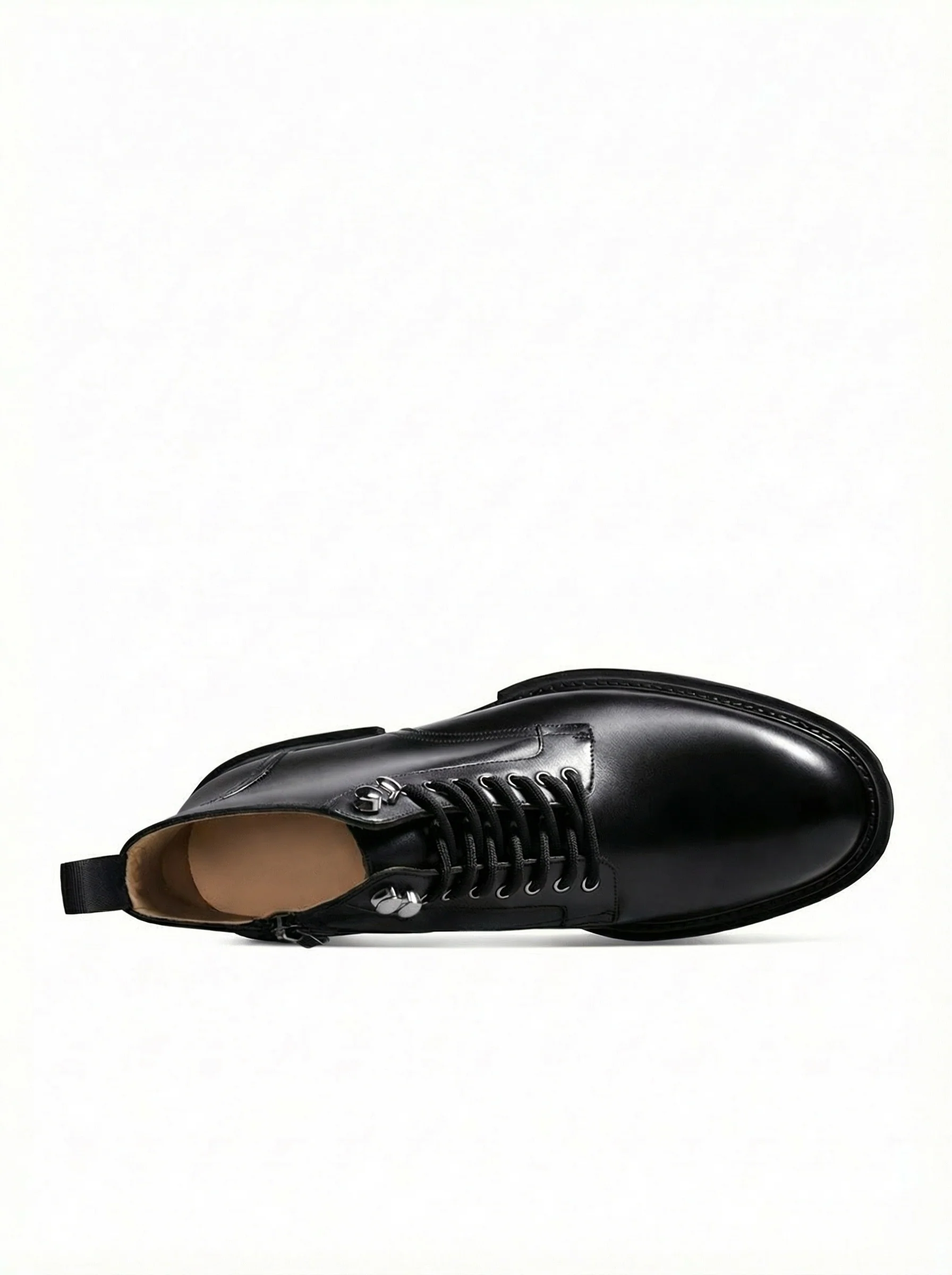 Top-Grain Calf Leather Lug Ankle Boot - Image 3