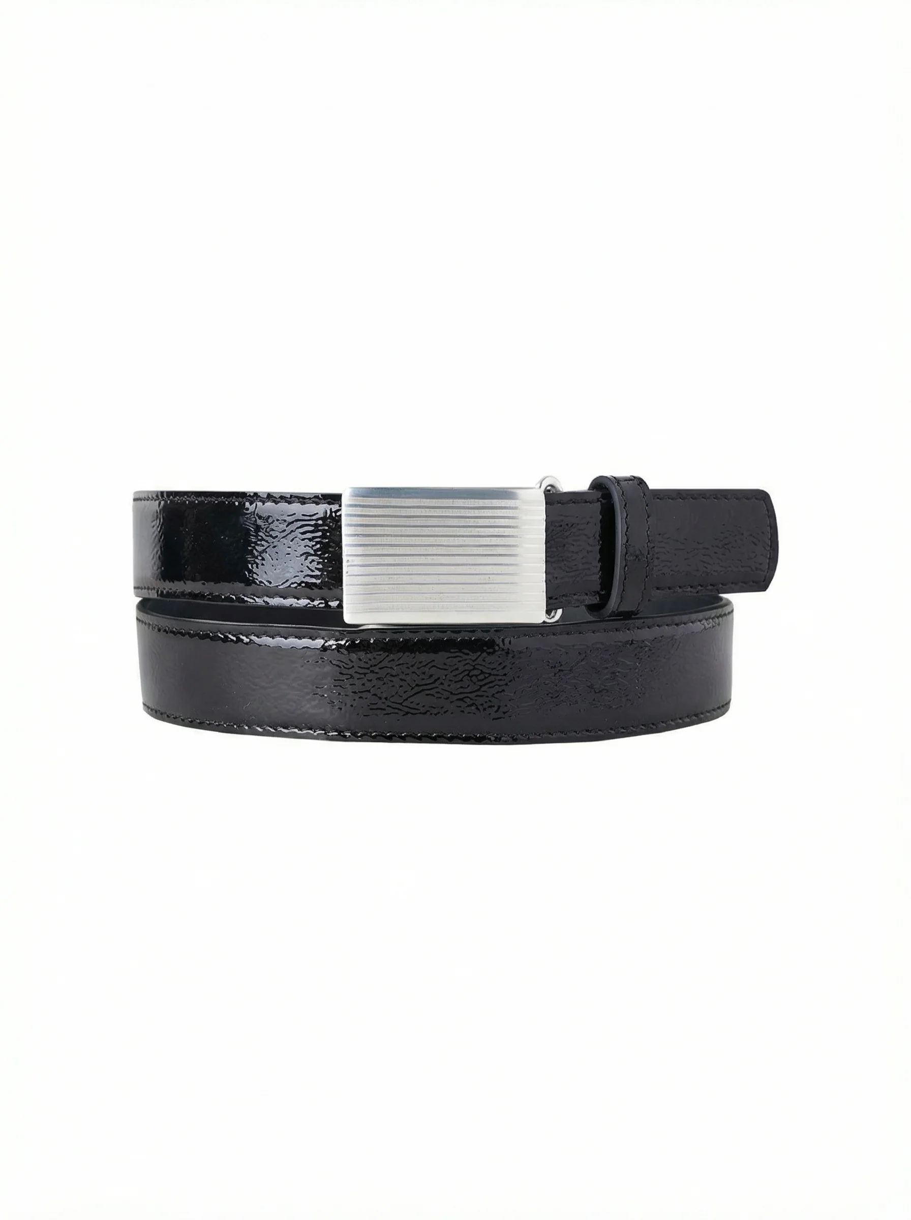 Top-Grain Croc-Embossed Leather Belt - Image 6