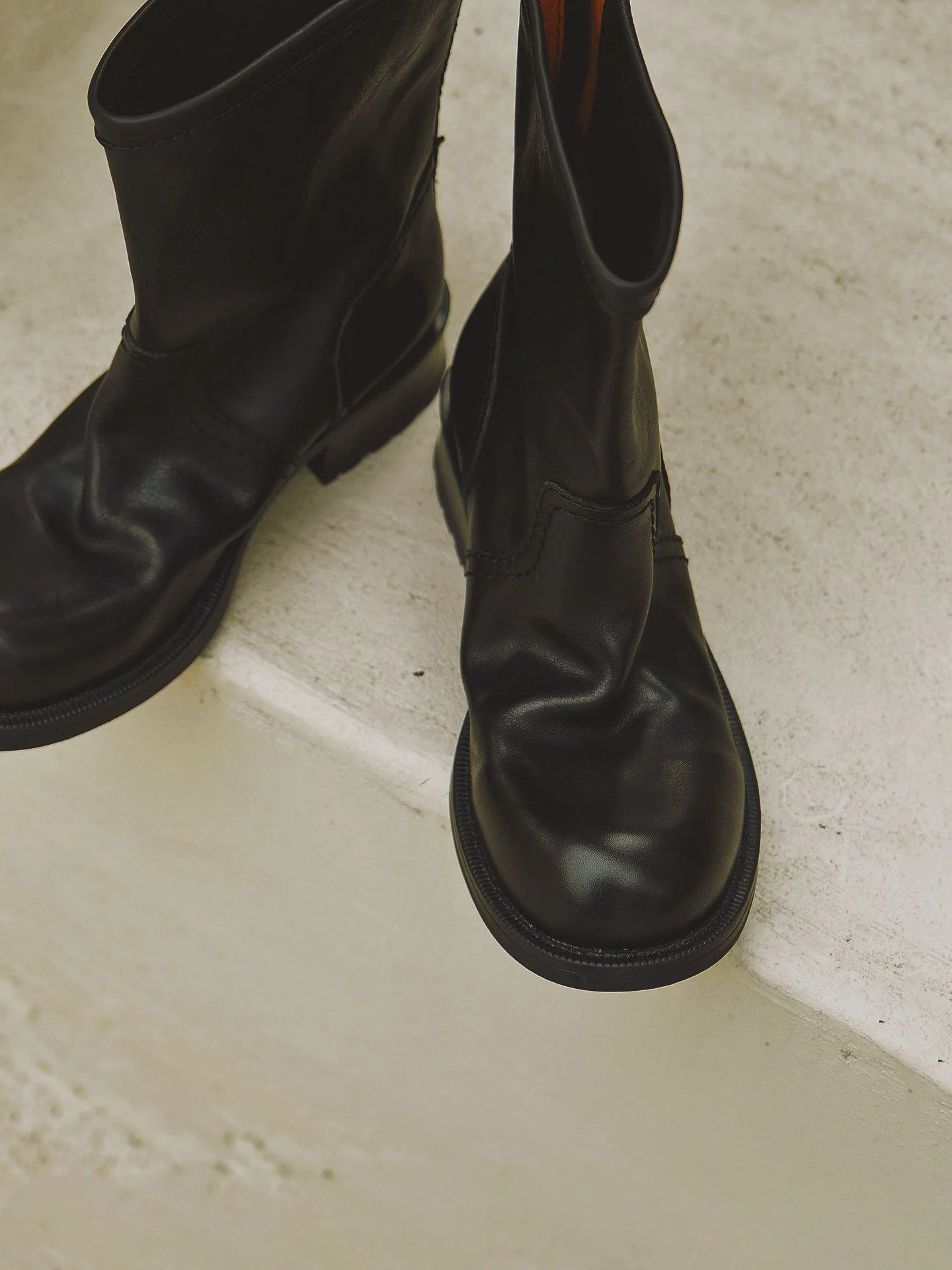 Top Grain Leather Back-Zip Boots - Image 5