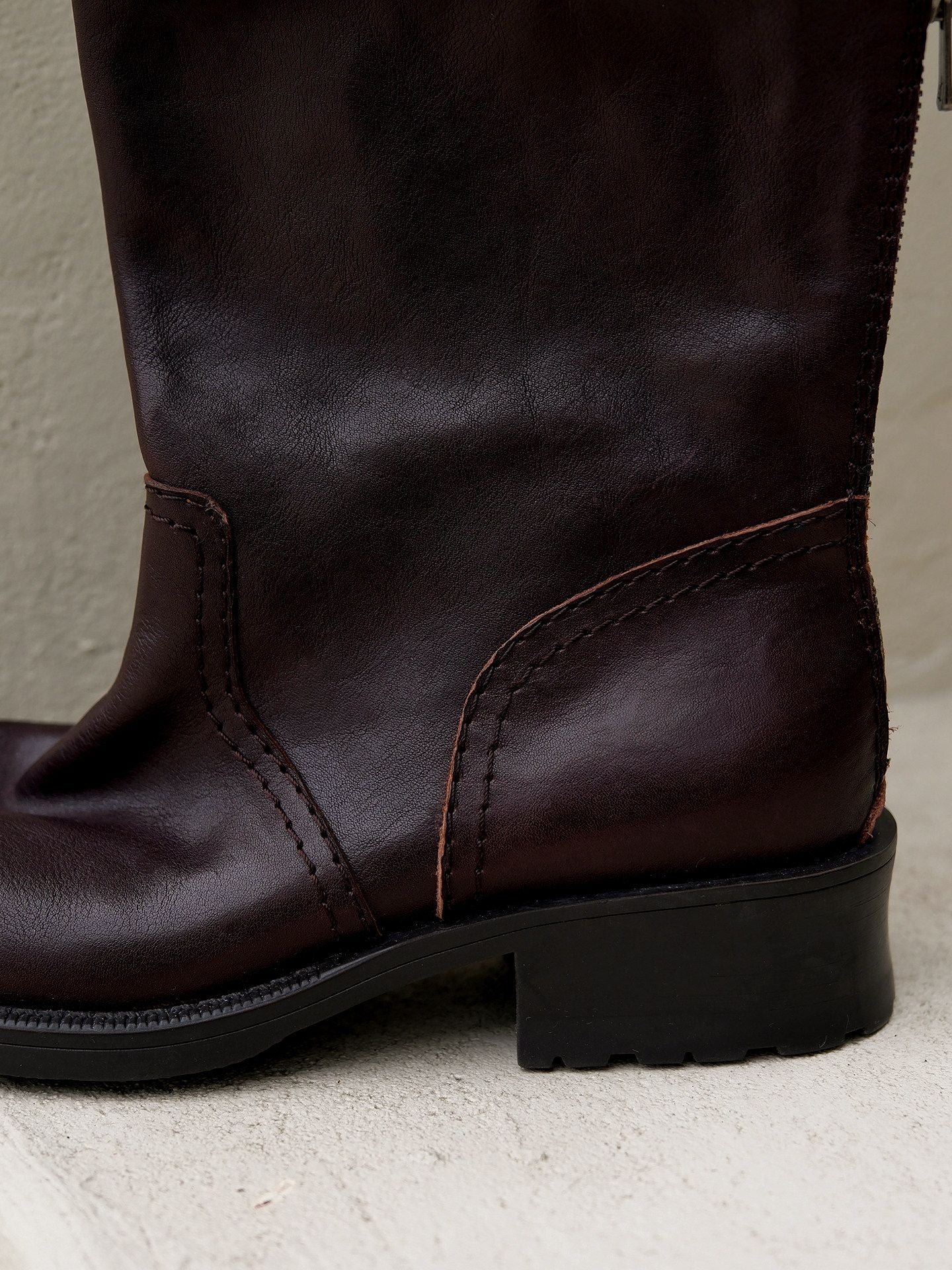 Top Grain Leather Back-Zip Boots - Image 7
