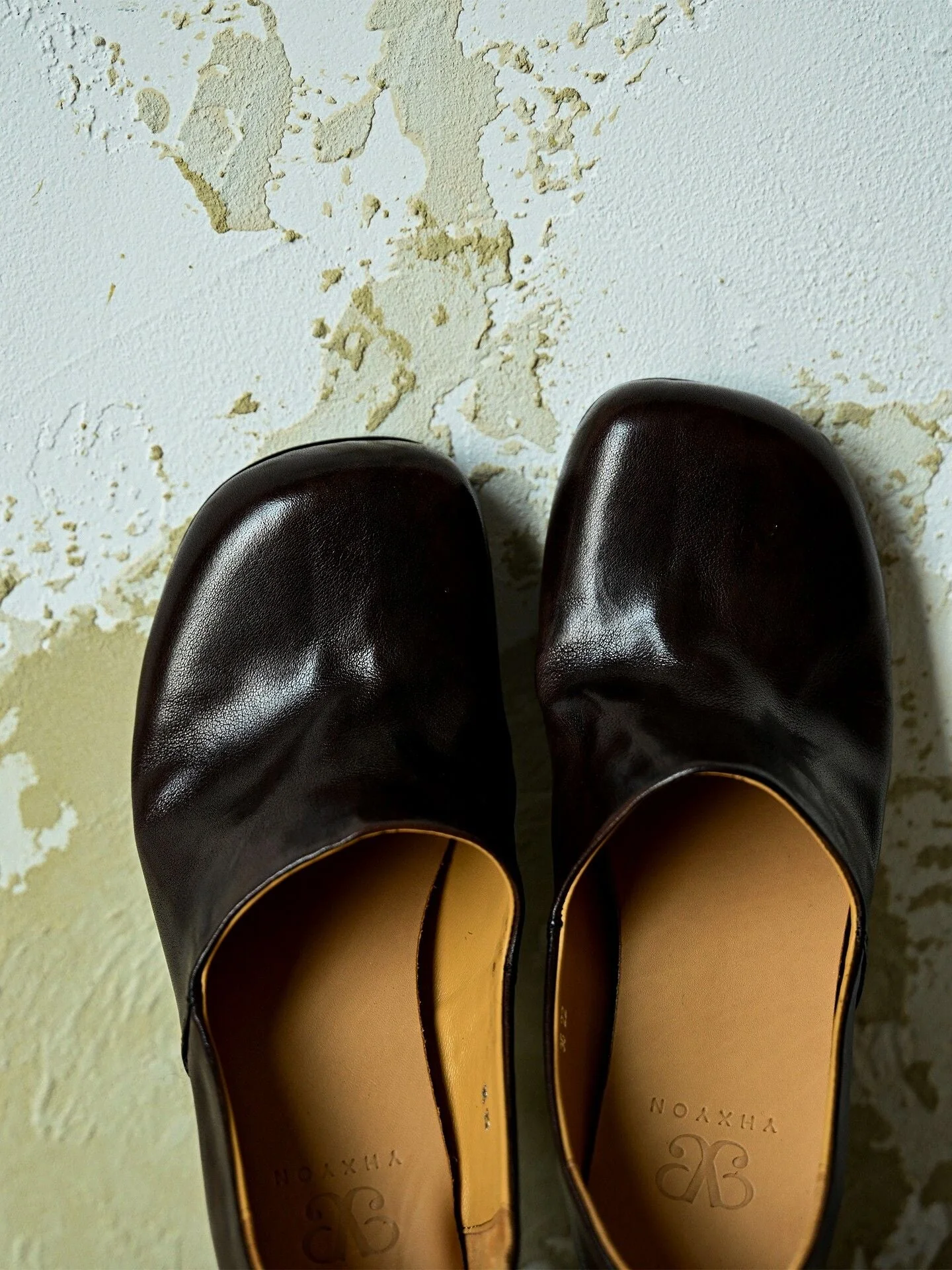 Top-Grain Leather Block-Heel Loafers - Image 2