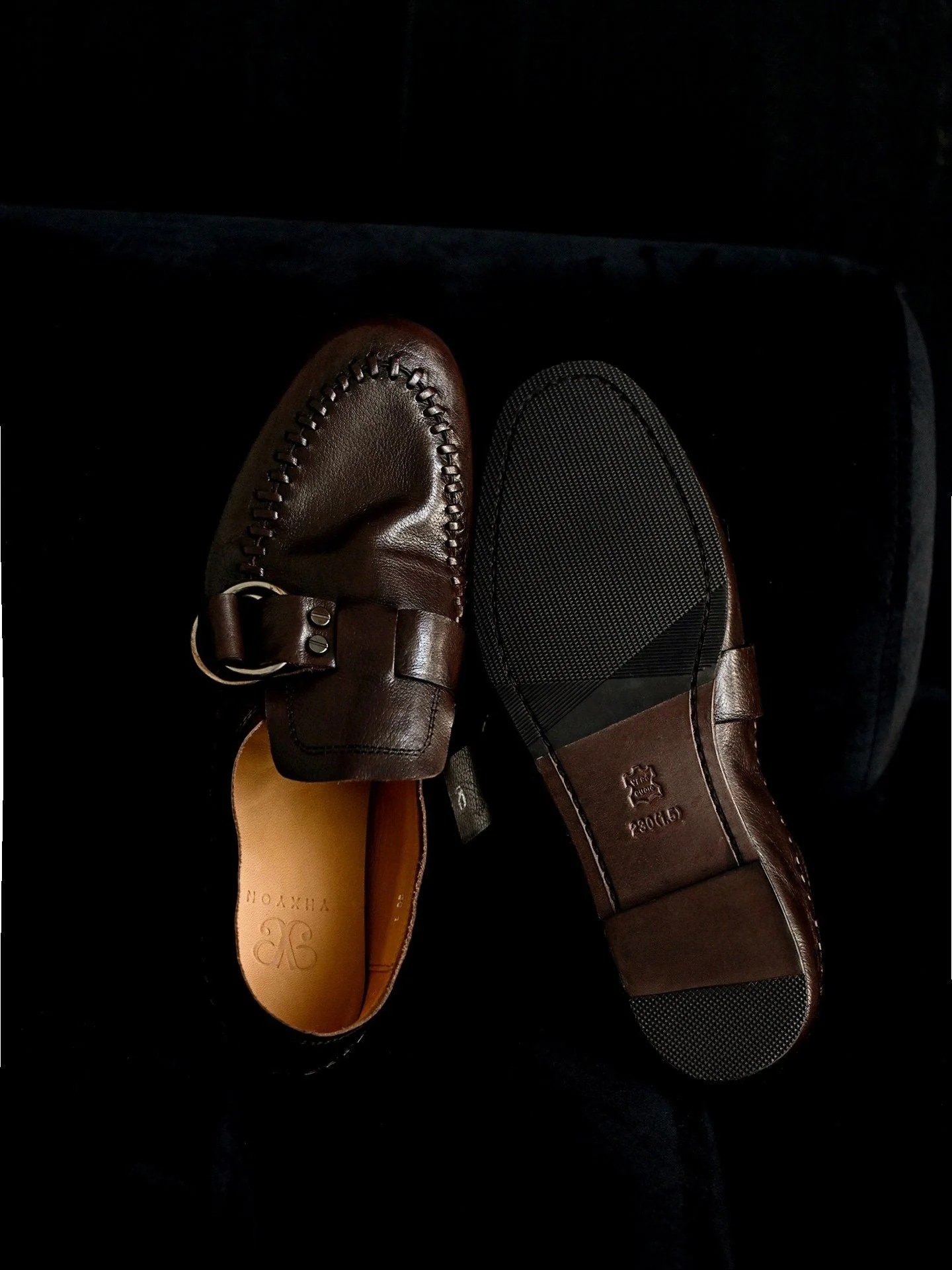 Top Grain Leather Buckle Moccasin Loafer - Image 4
