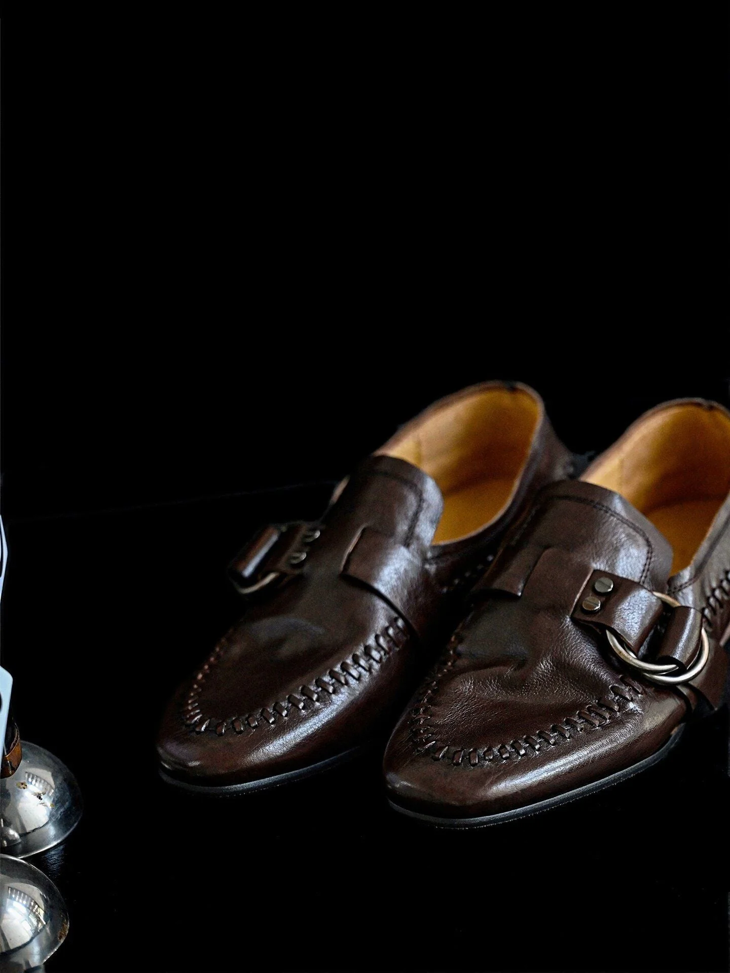 Top Grain Leather Buckle Moccasin Loafer - Image 5
