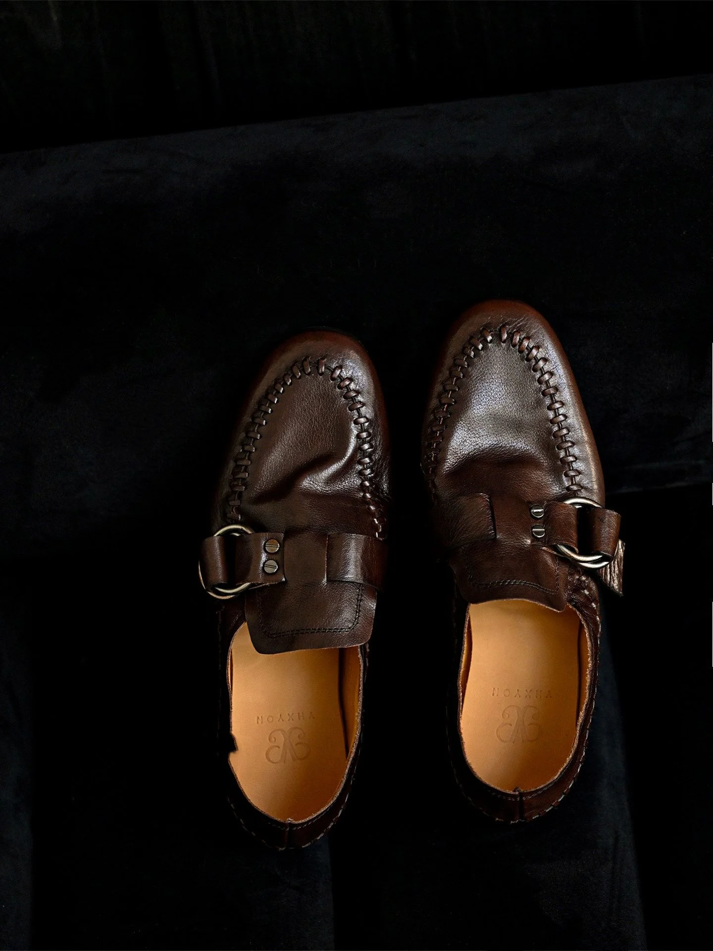 Top Grain Leather Buckle Moccasin Loafer - Image 7