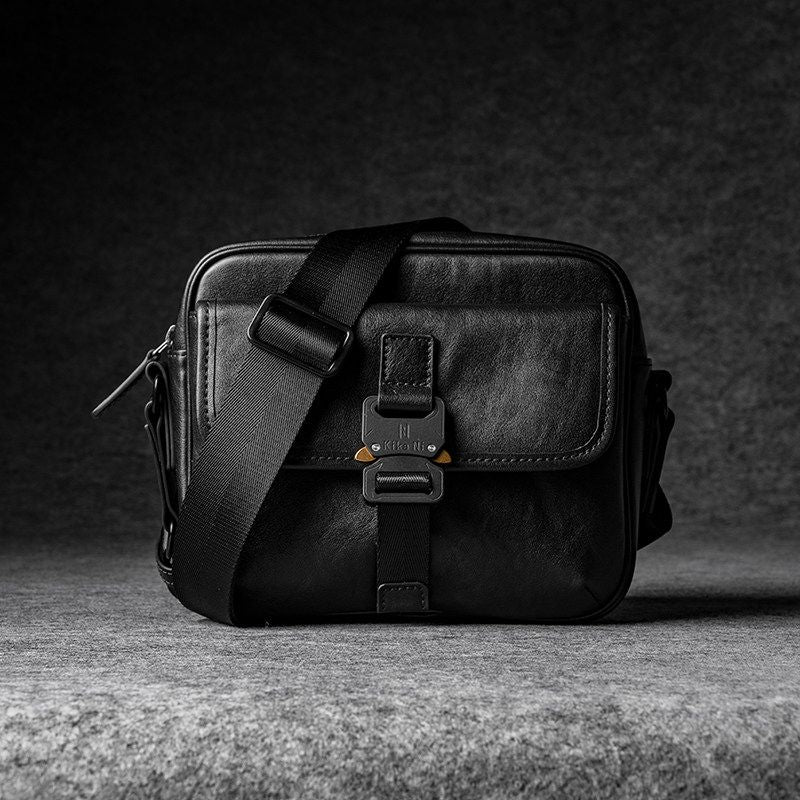 Top‑Grain Leather Camera Bag - Image 6