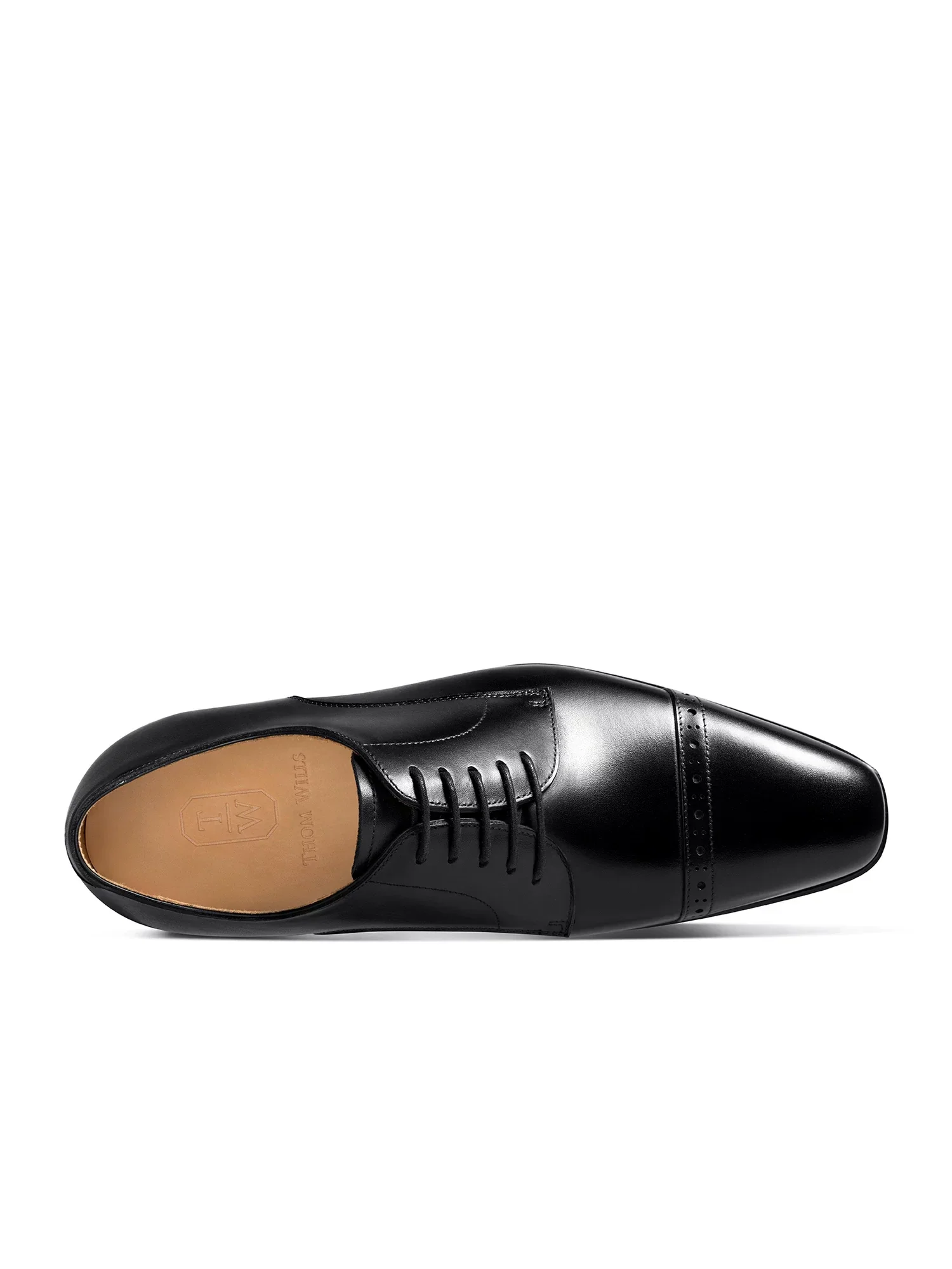 Top-Grain Leather Cap-Toe Elevator Oxford - Image 4