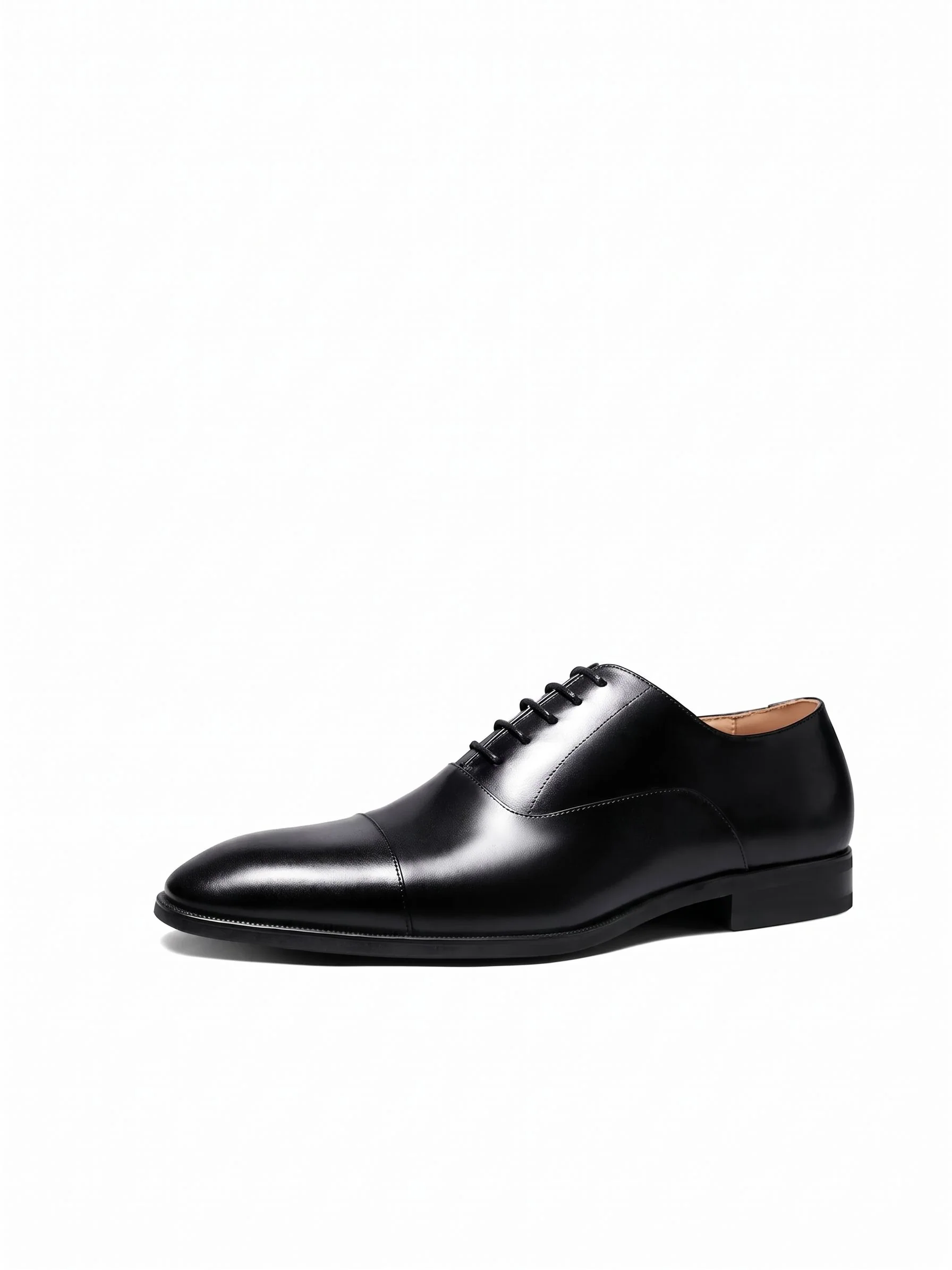 Top-Grain Leather Cap-Toe Oxfords