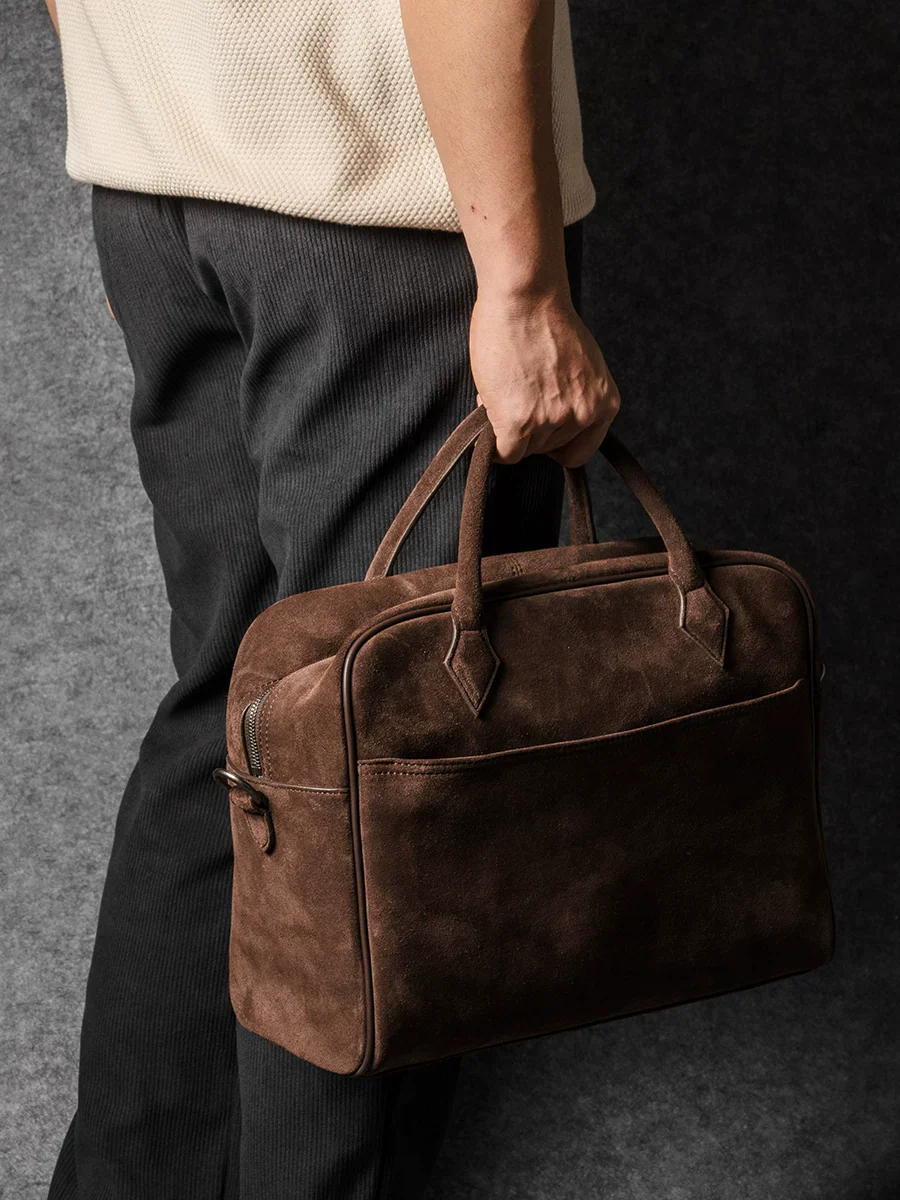 Top-Grain Leather Commuter Briefcase - Image 2