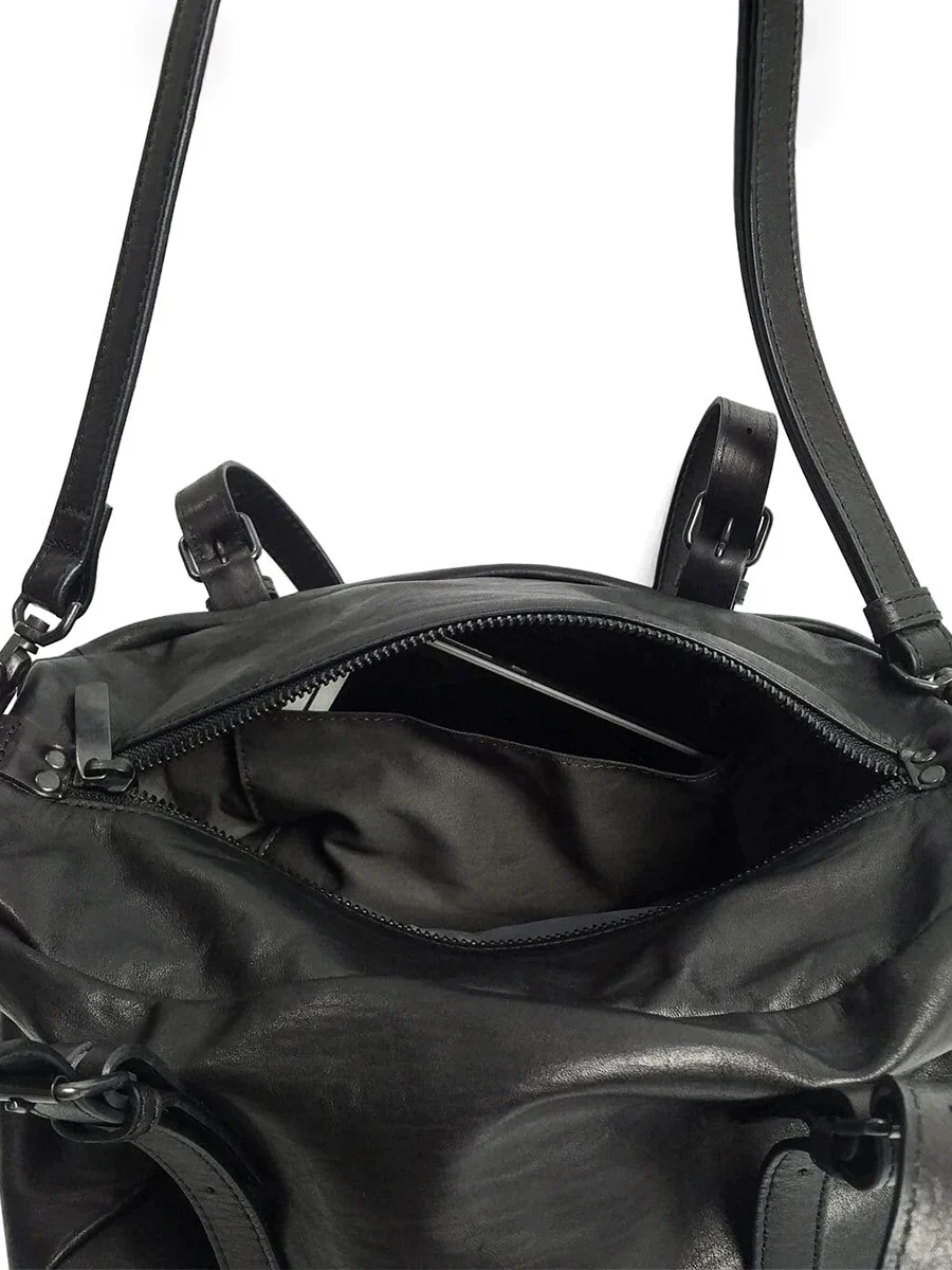 Top-Grain Leather Crossbody Bag - Image 4