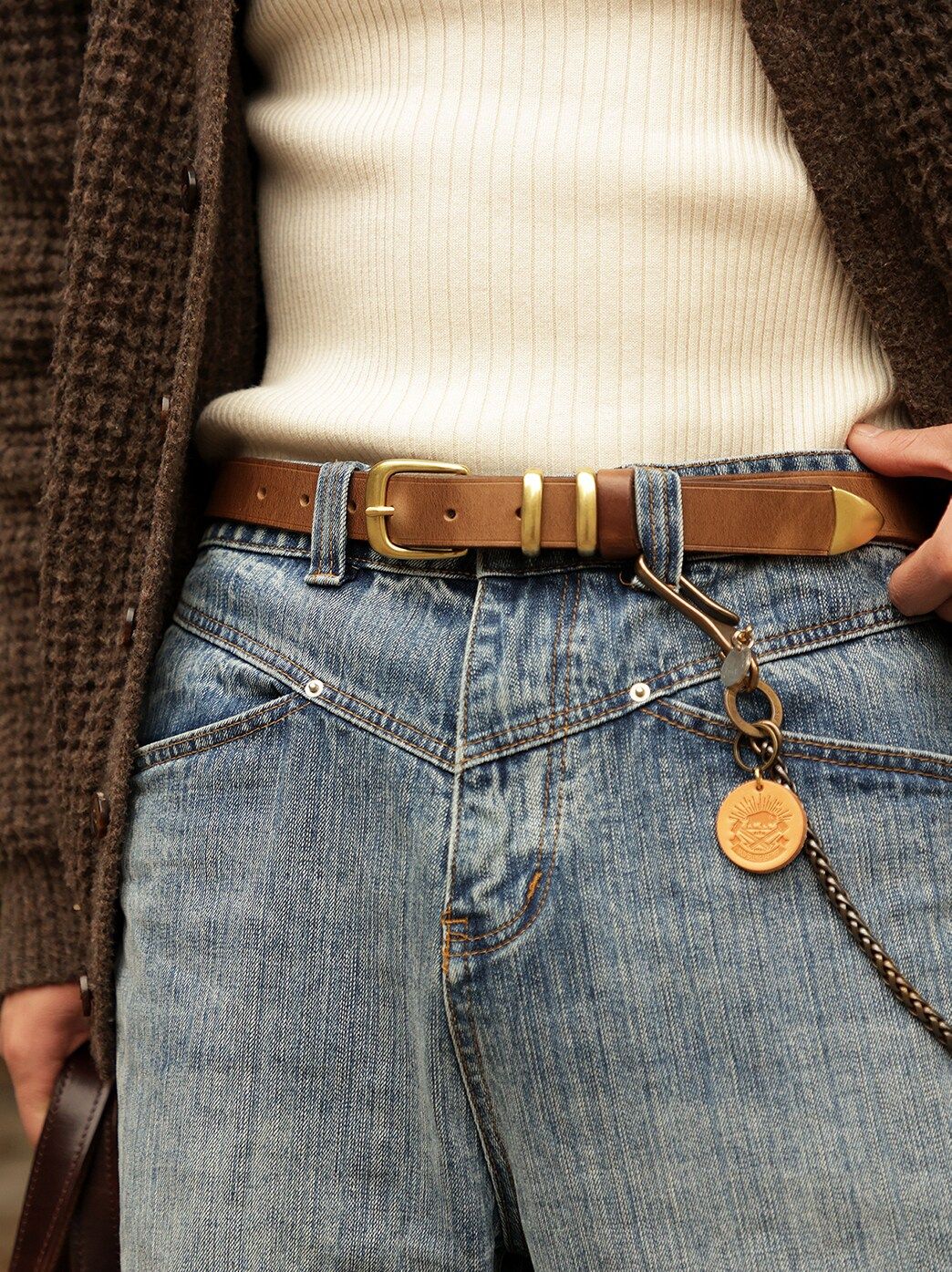 Top-Grain Leather Double-Keeper Belt - Image 3