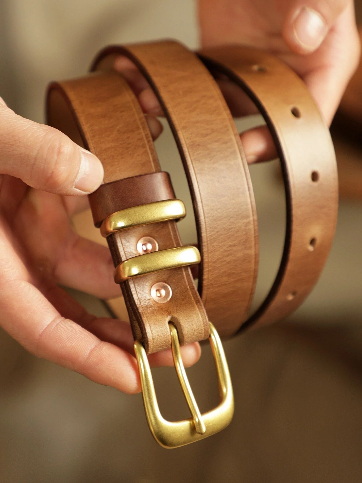 Top-Grain Leather Double-Keeper Belt - Image 4