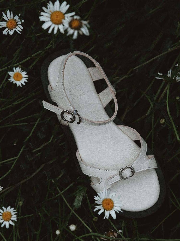 Top Grain Leather Double-Ring Sandal