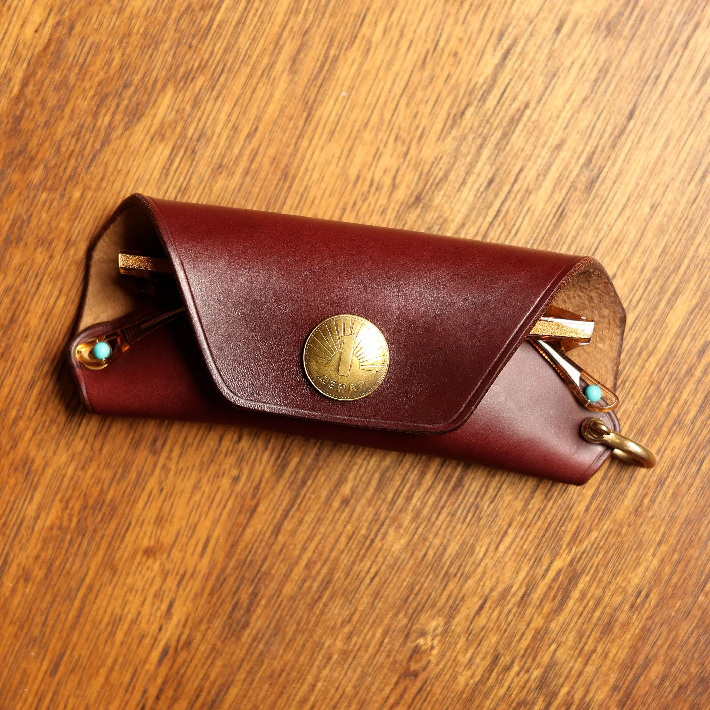 Top-Grain Leather Glasses Case - Image 7