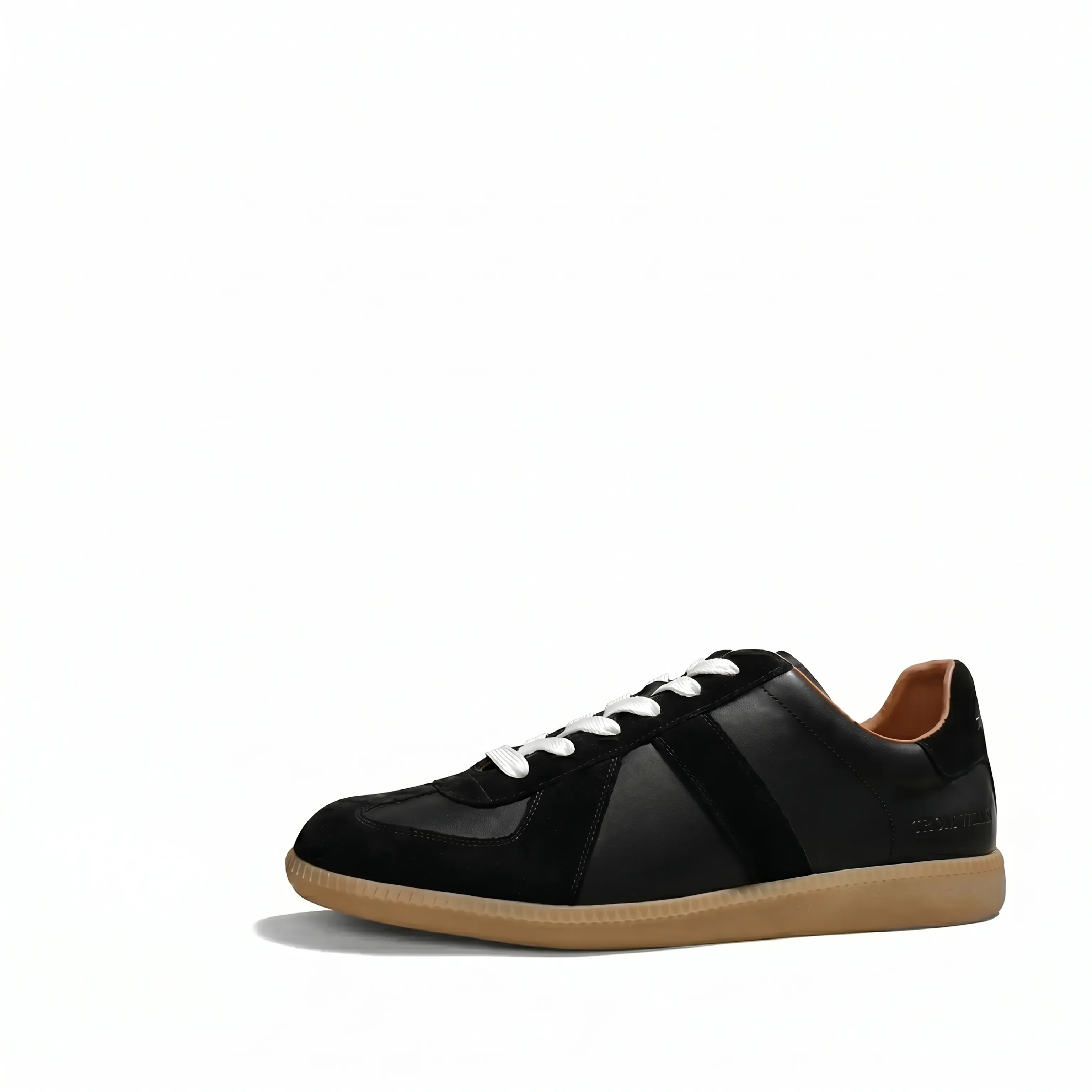 Top-Grain Leather Gum-Sole Sneaker
