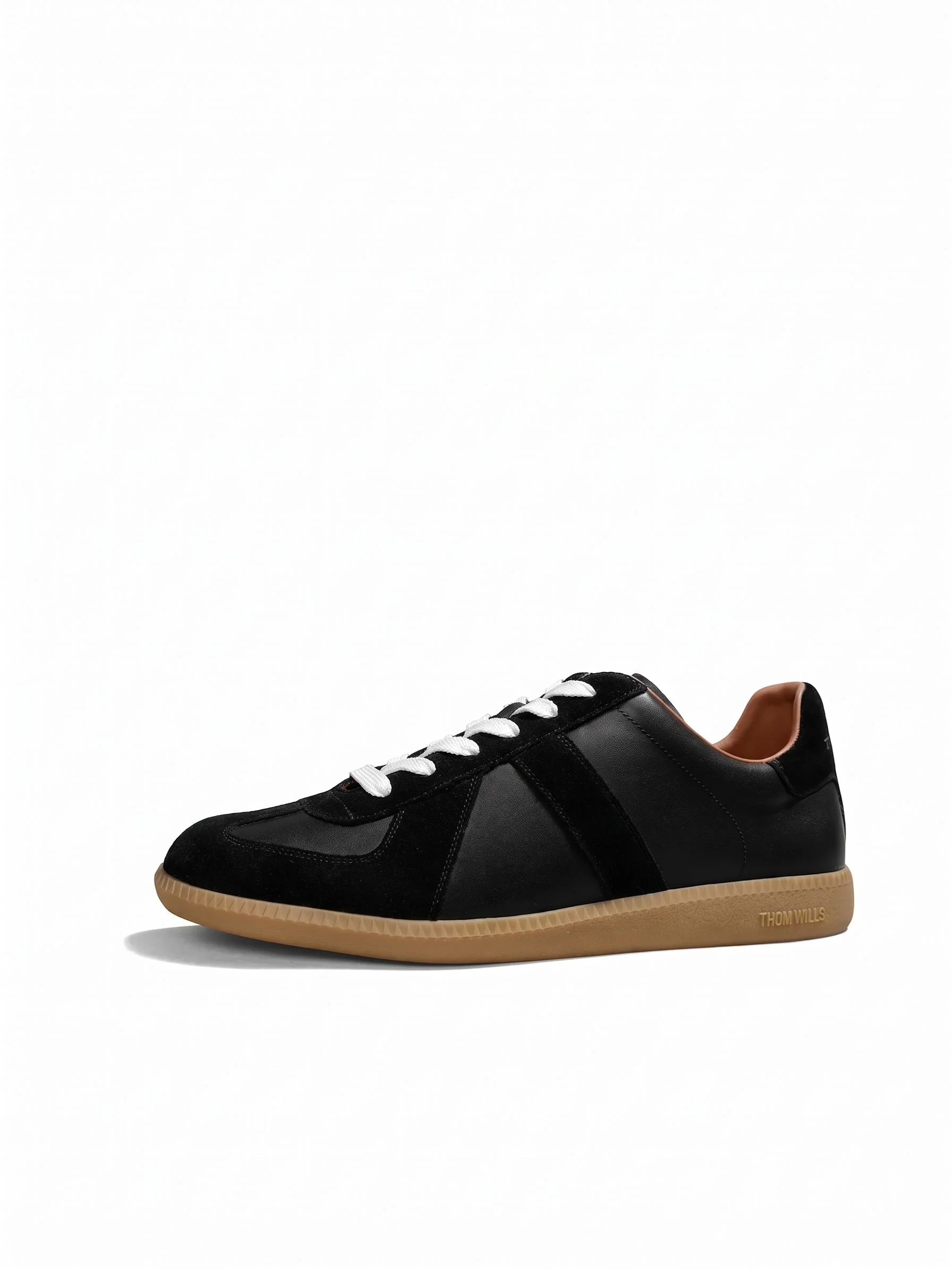 Top-Grain Leather Gum-Sole Sneaker - Image 2