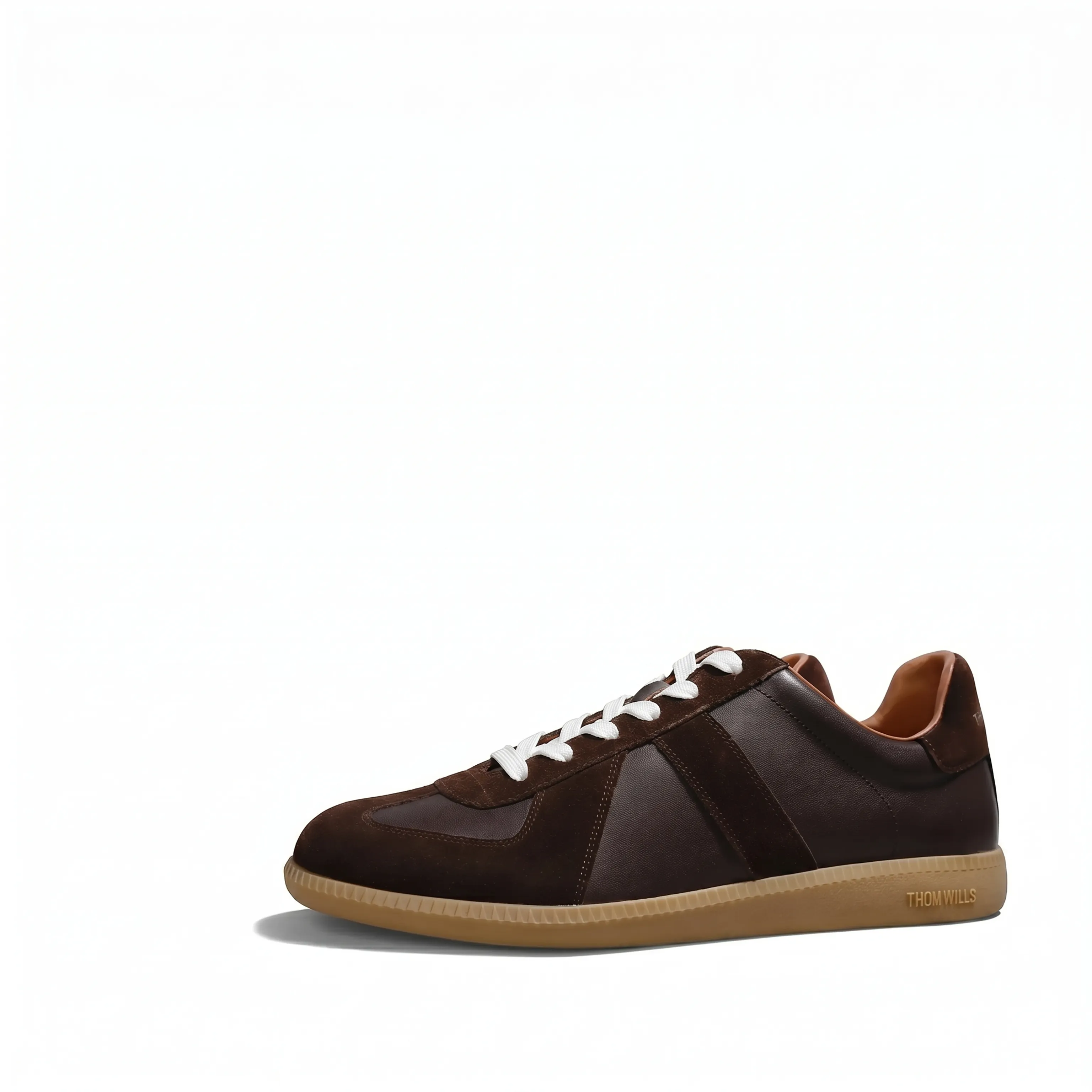 Top-Grain Leather Gum-Sole Sneaker - Image 4