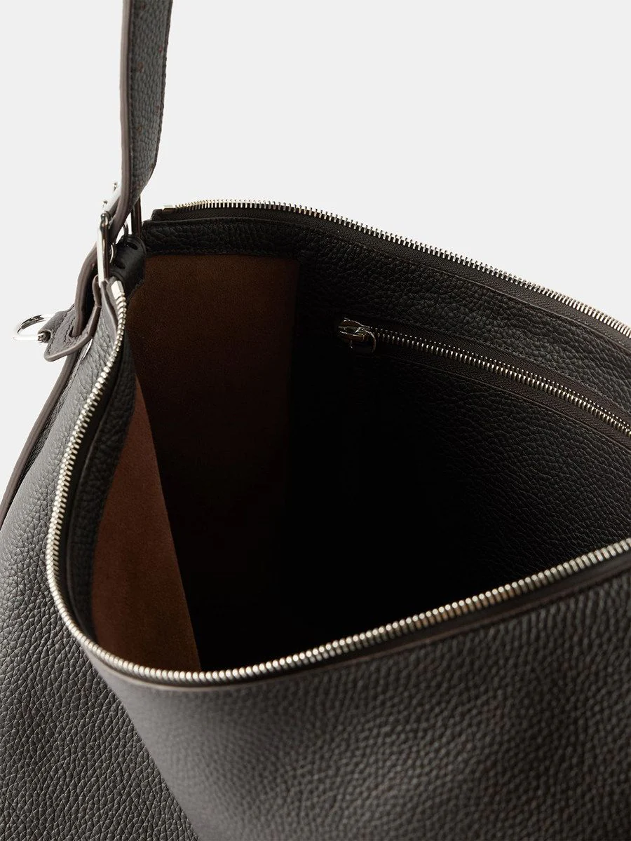 Top Grain Leather Hobo Bag - Image 4