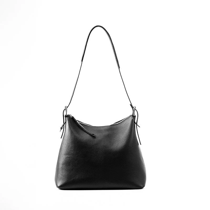 Top Grain Leather Hobo Bag - Image 8
