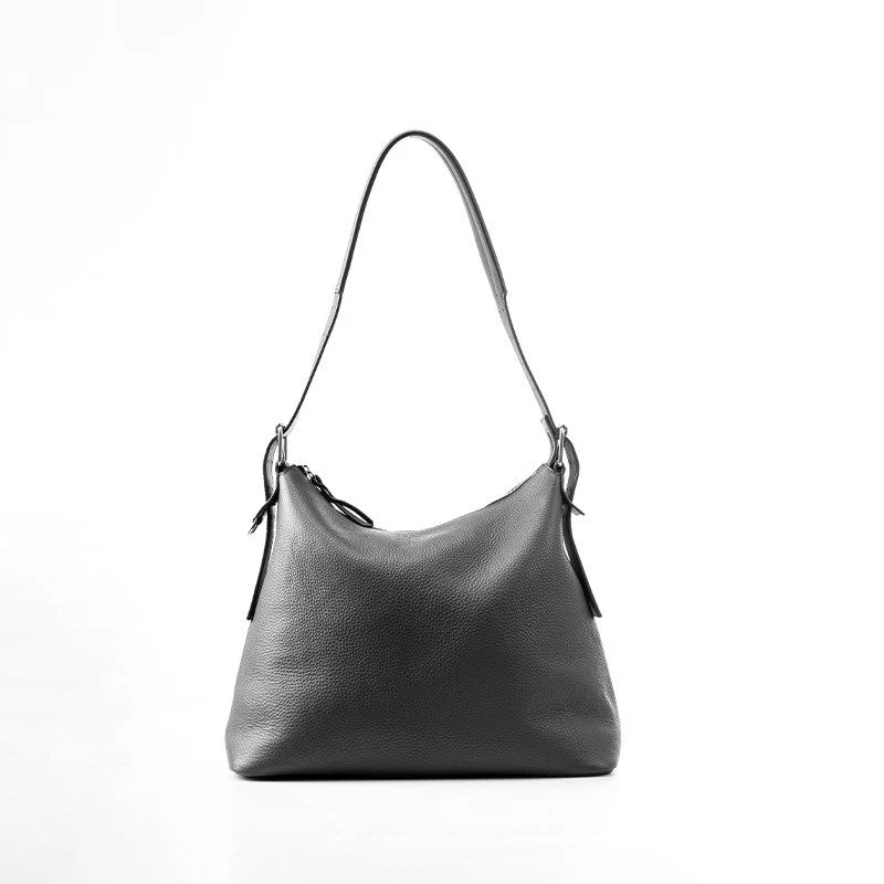 Top Grain Leather Hobo Bag - Image 9