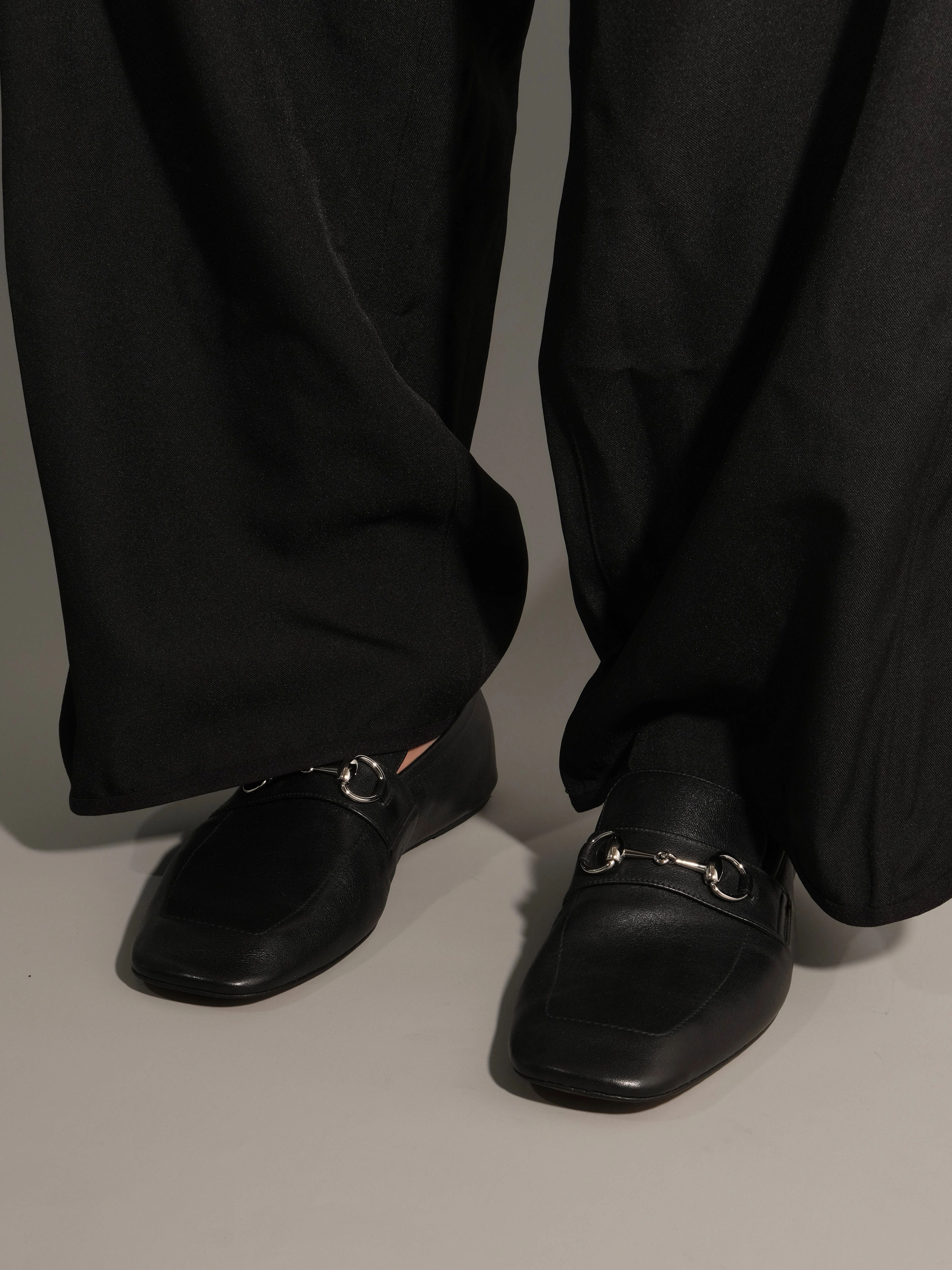 Top Grain Leather Horsebit Mule Loafers - Image 5
