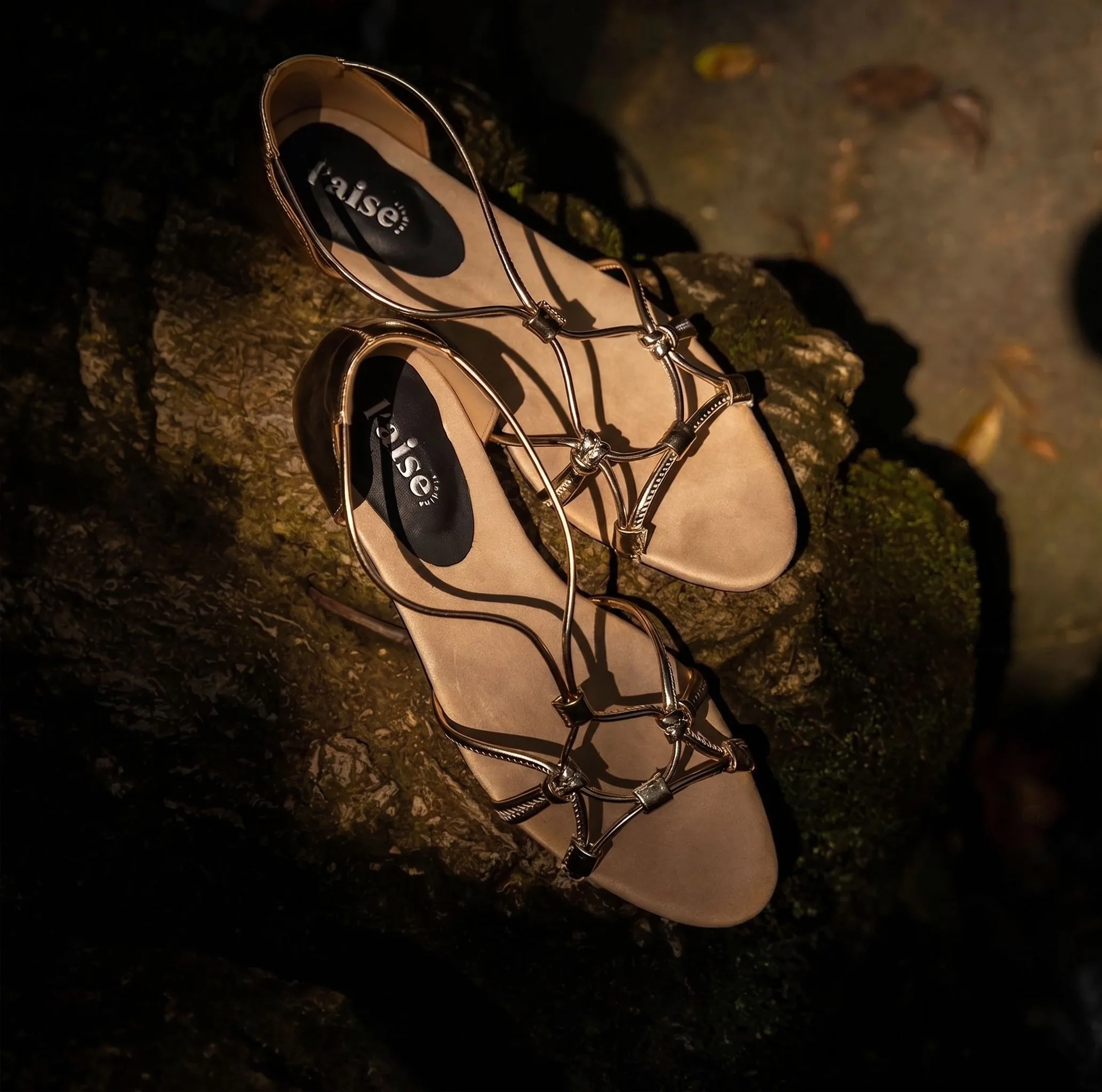 Top Grain Leather Knot Strap Sandals - Image 7