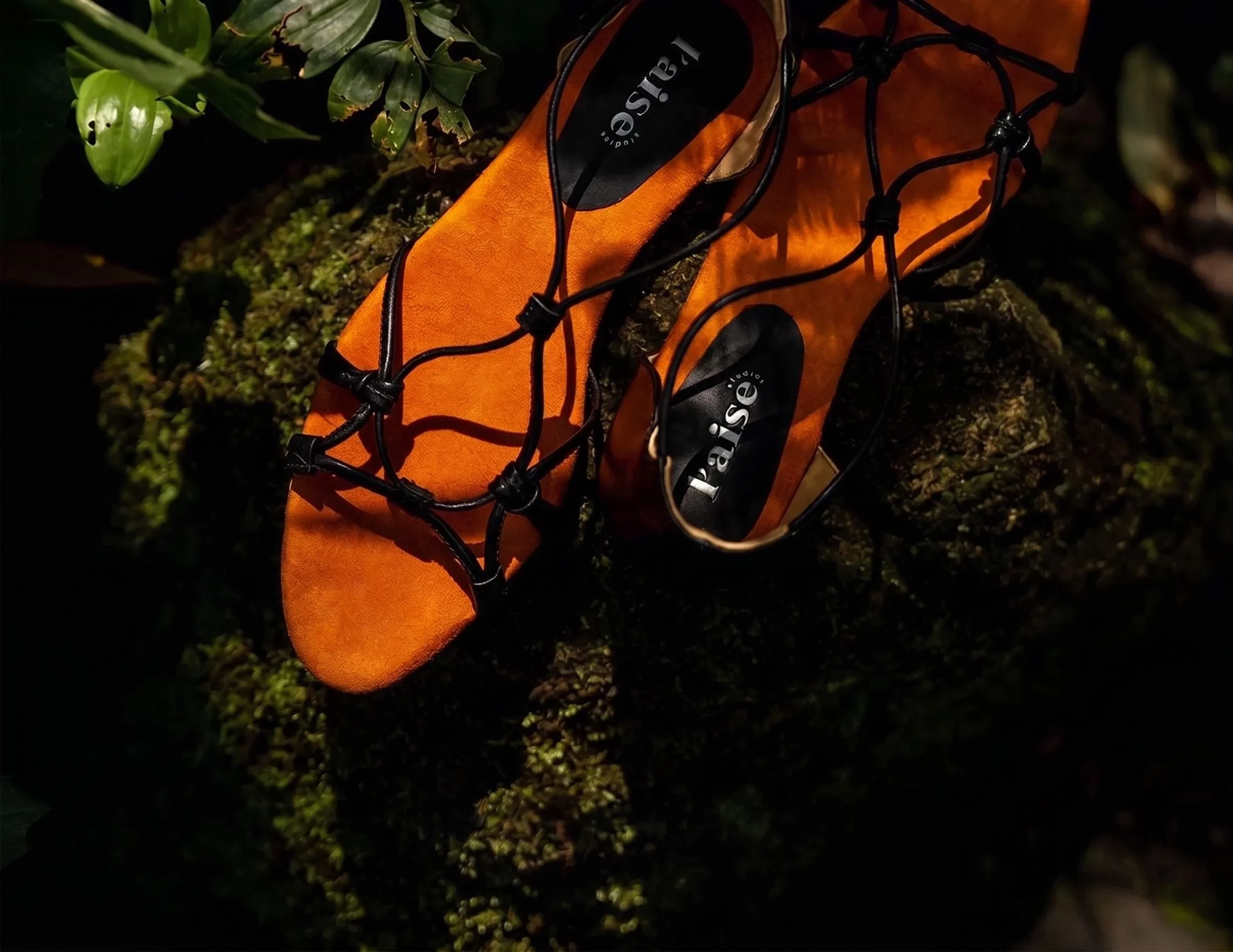 Top Grain Leather Knot Strap Sandals - Image 8