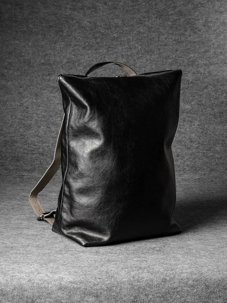 Top-Grain Leather Laptop Backpack - Image 5