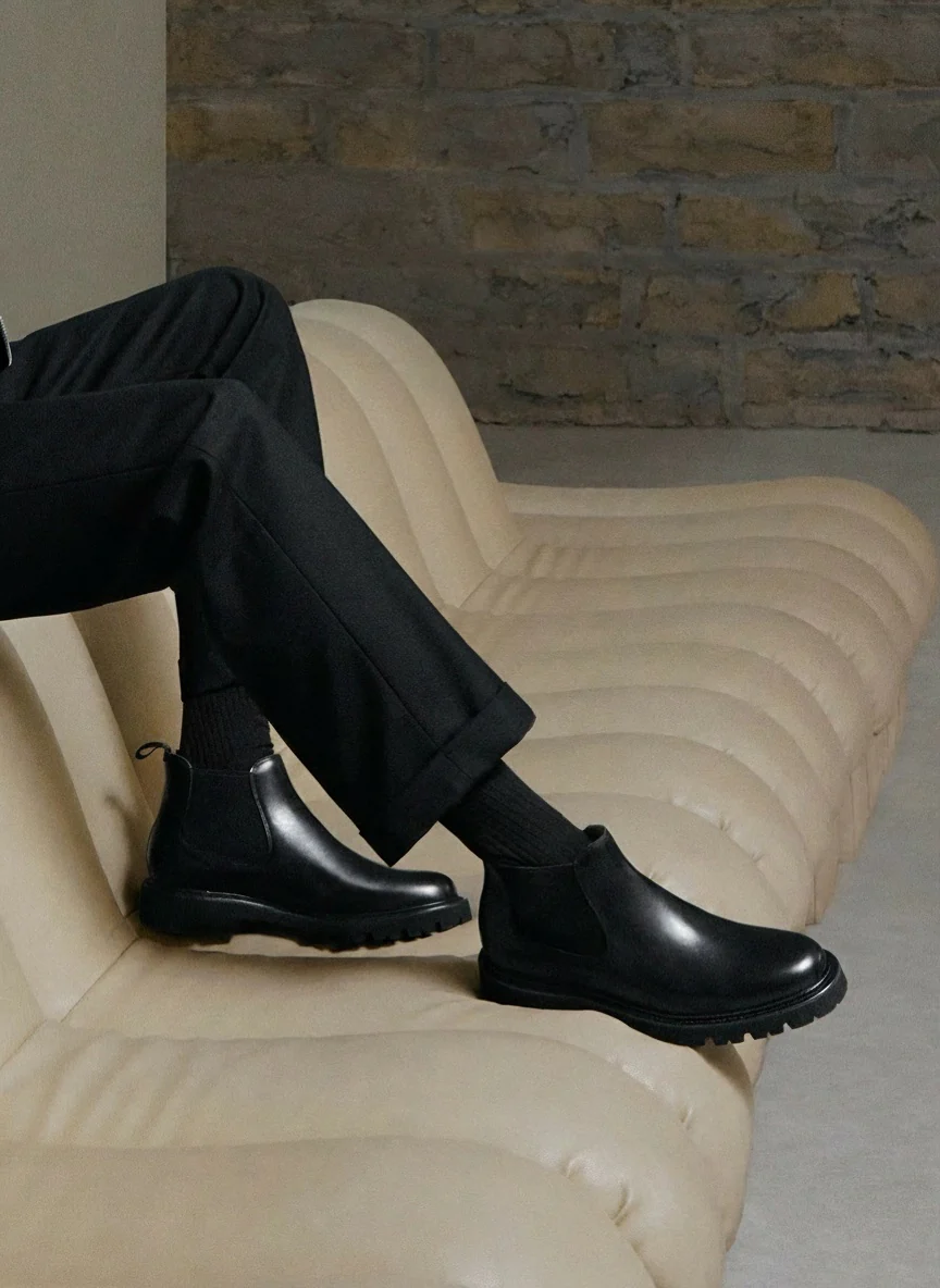 Top-Grain Leather Lug Chelsea Boot - Image 2