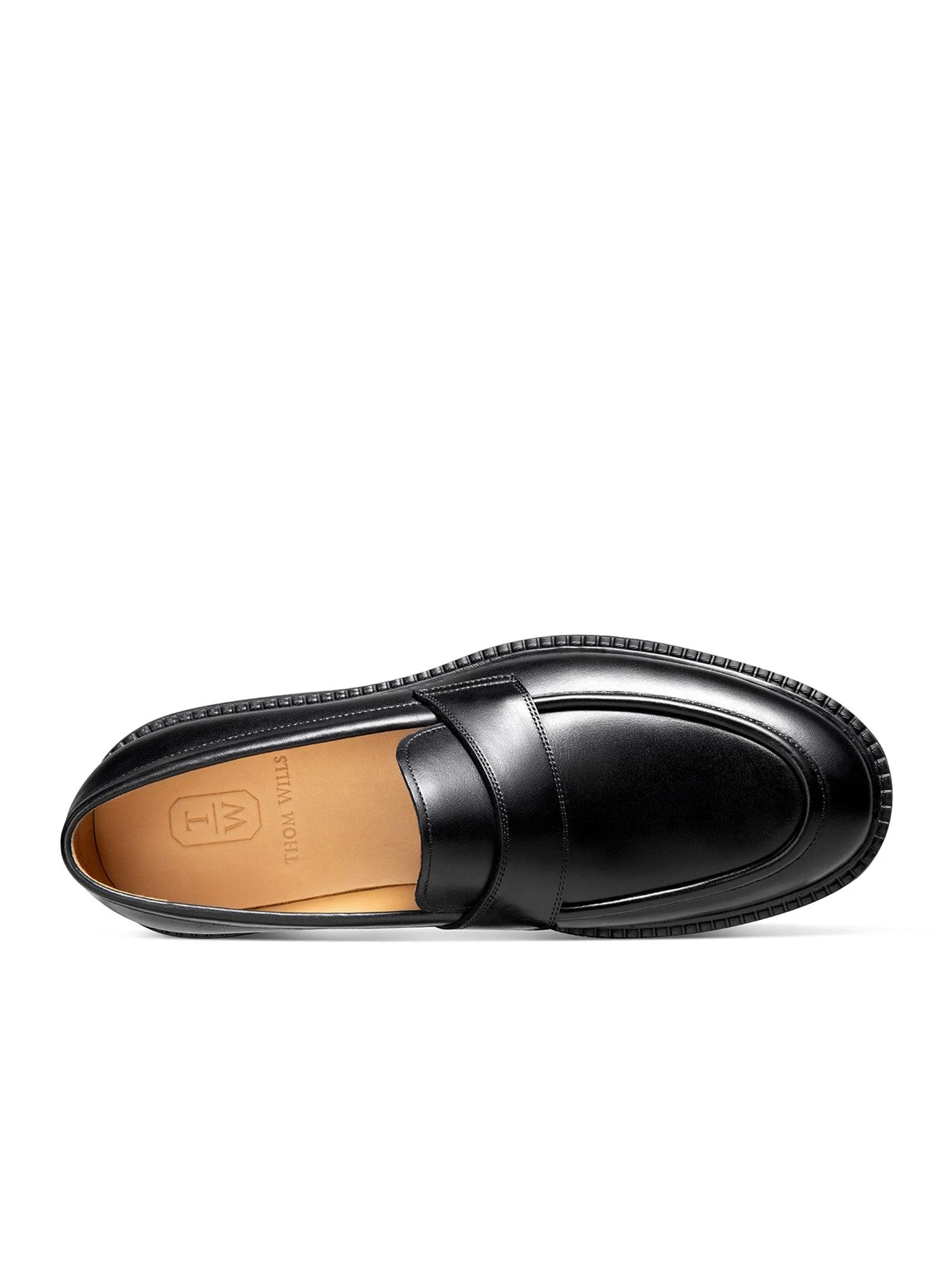 Top Grain Leather Lug-Sole Loafers - Image 2