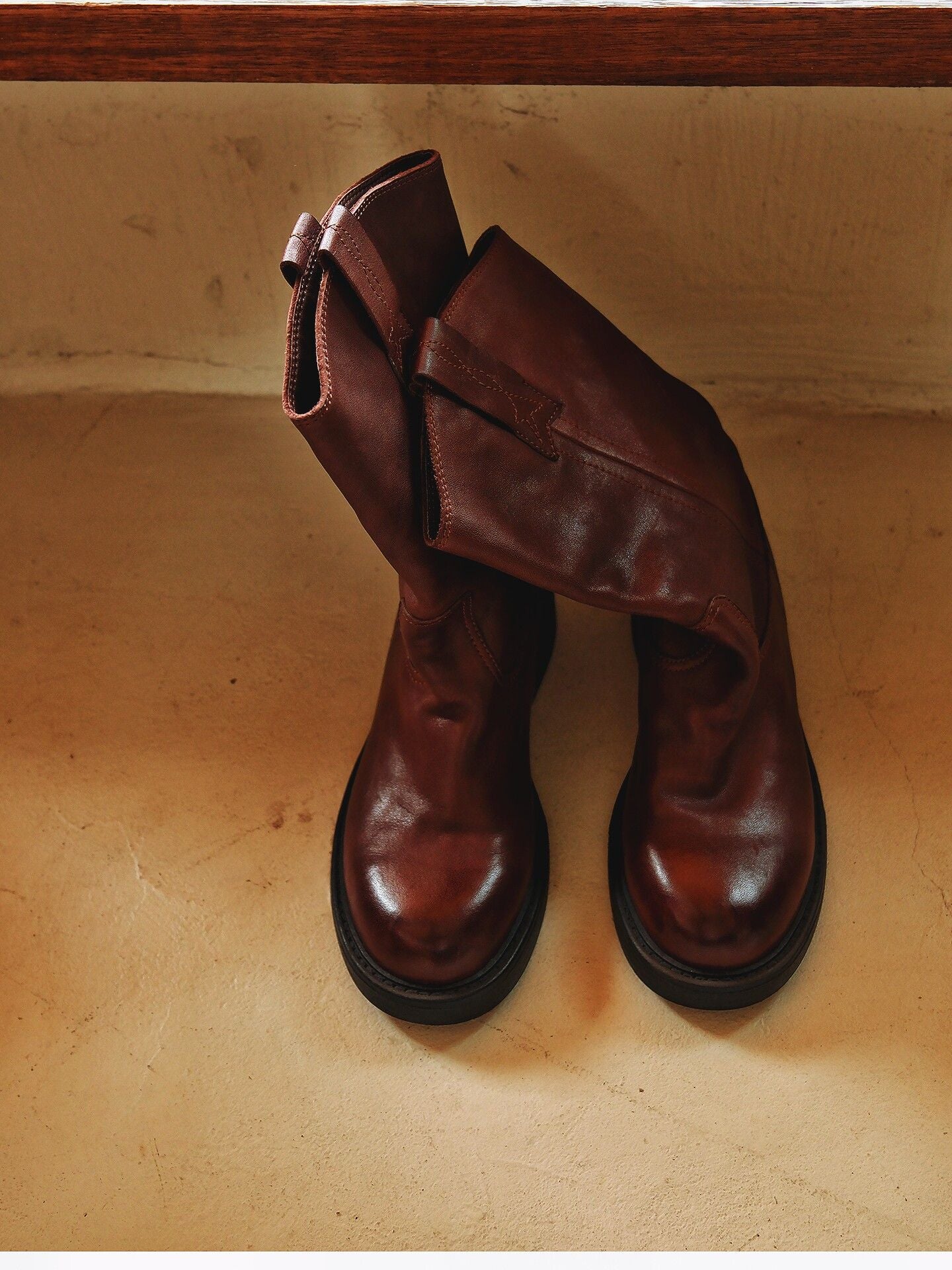 Top-Grain Leather Mid-Calf Boots - Image 7