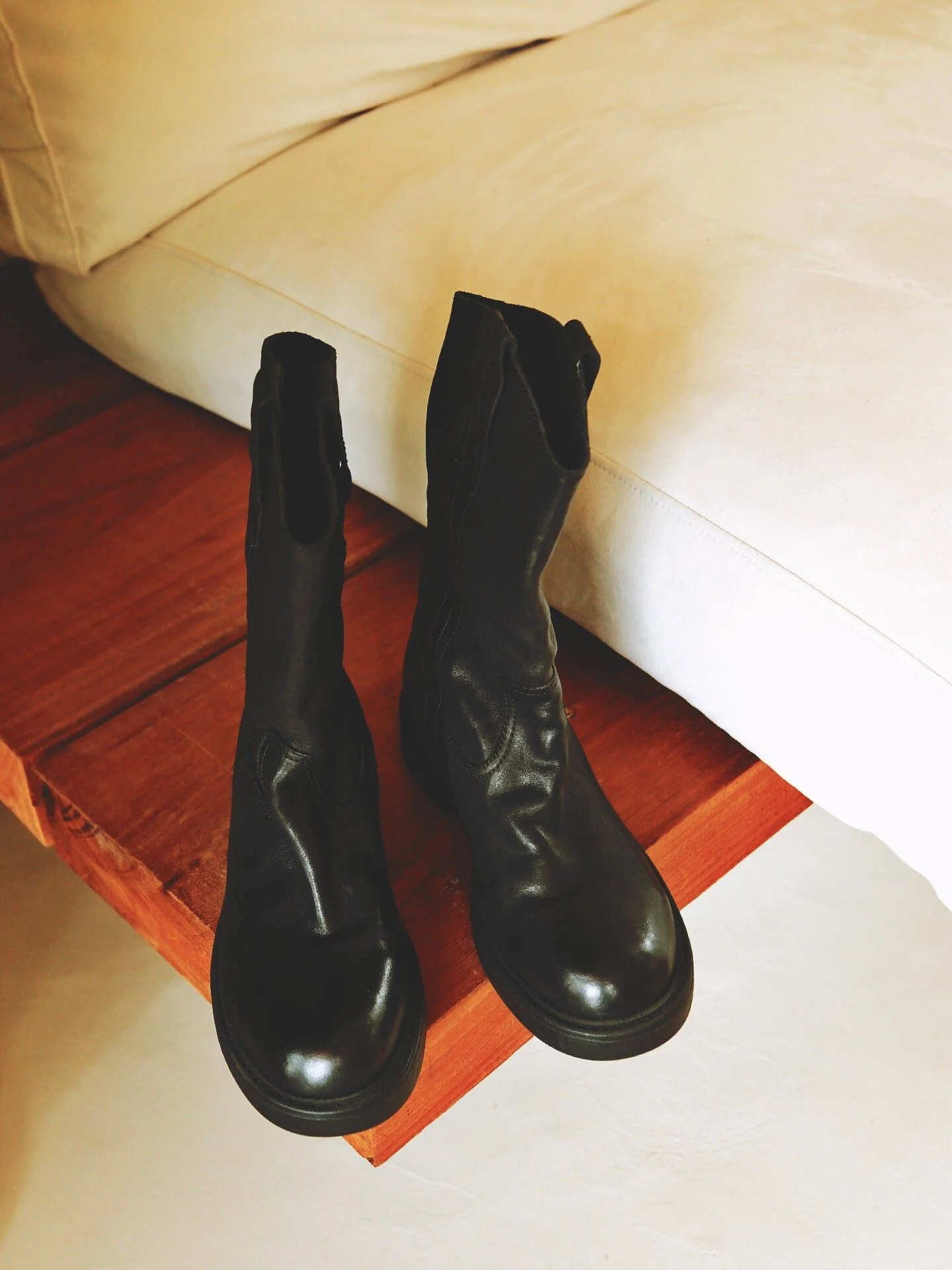 Top-Grain Leather Mid-Calf Boots - Image 8