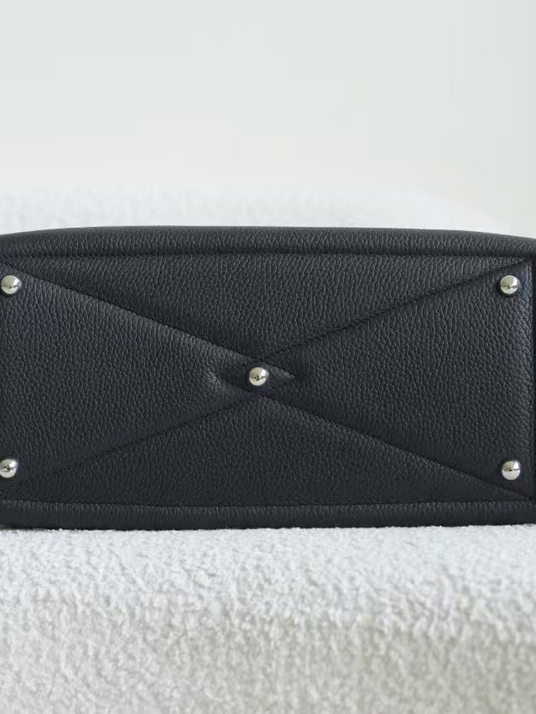 Top Grain Leather Pebbled Boston Bag - Image 2