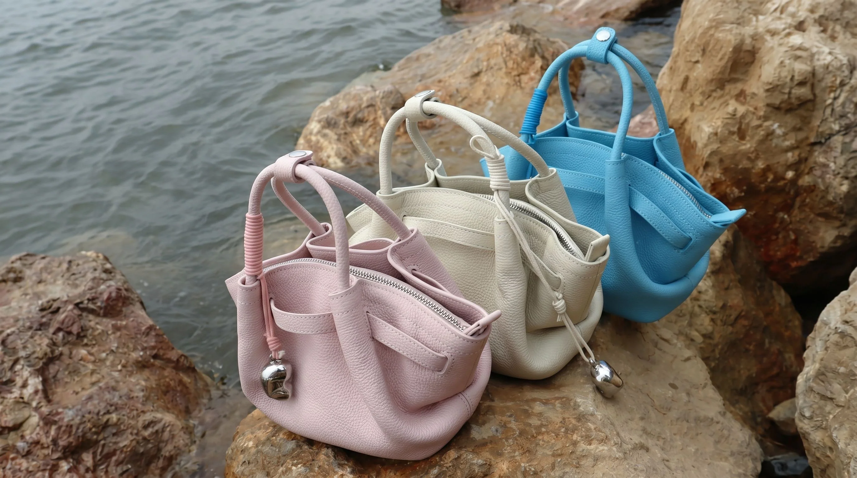 Top Grain Leather Pebbled Mini Tote