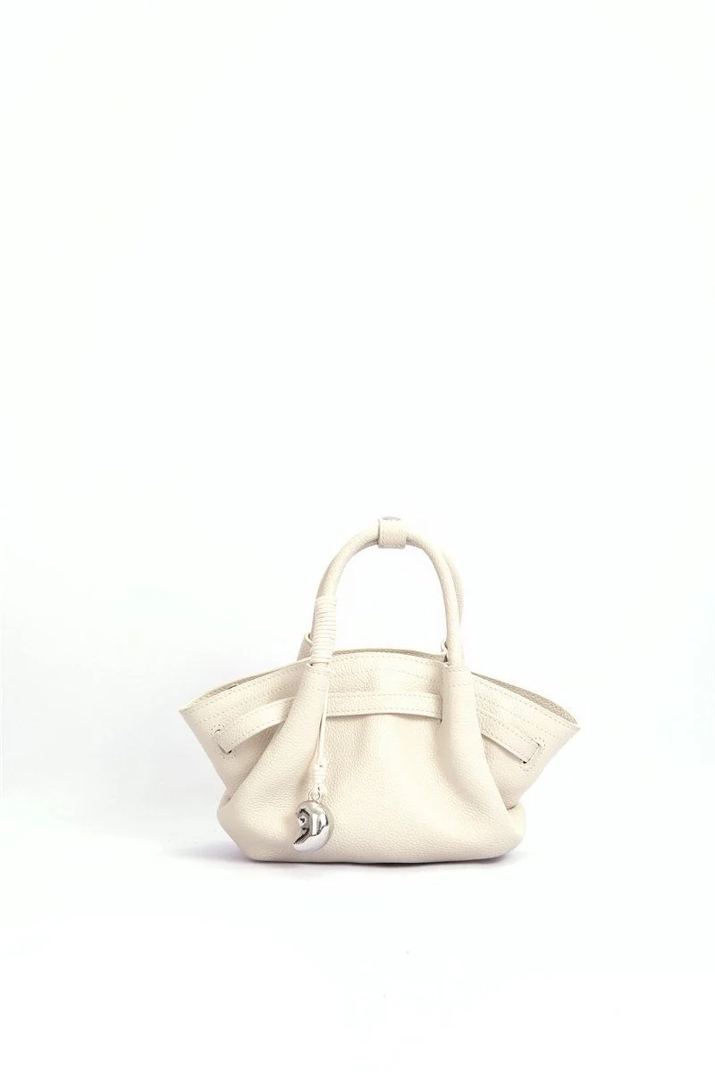 Top Grain Leather Pebbled Mini Tote - Image 8