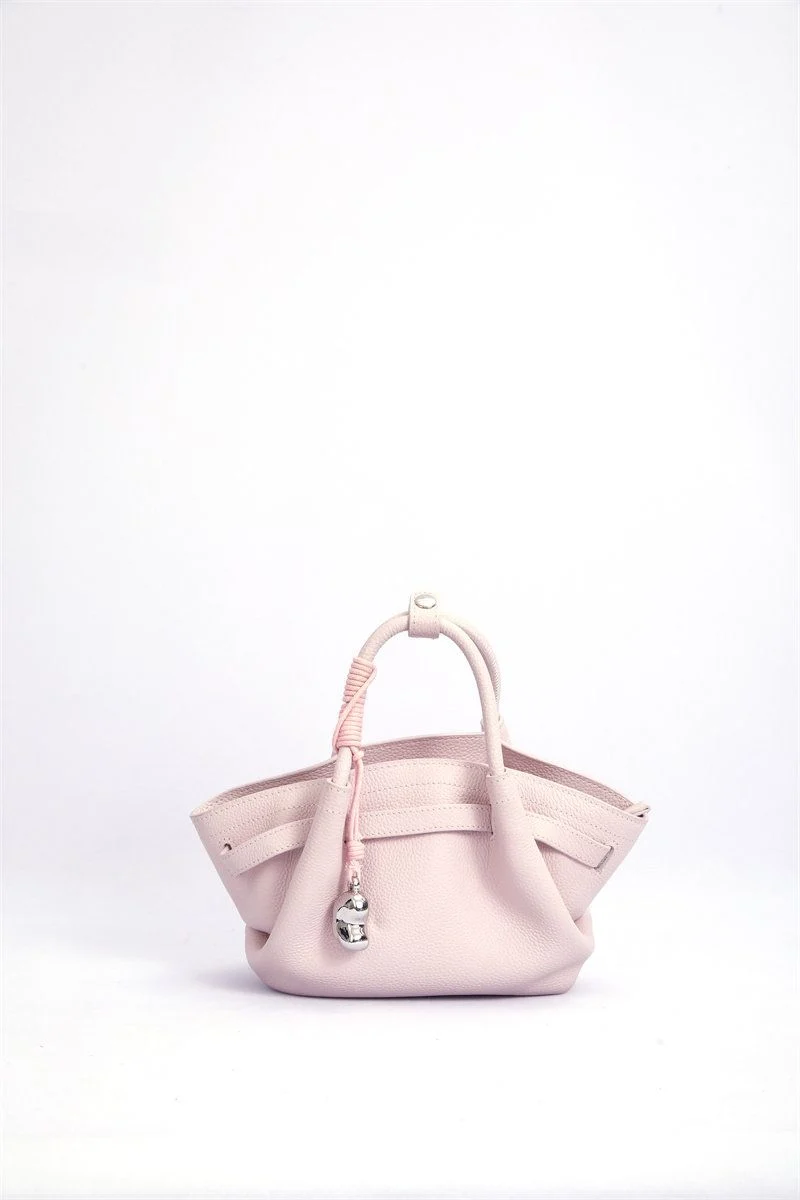 Top Grain Leather Pebbled Mini Tote - Image 6