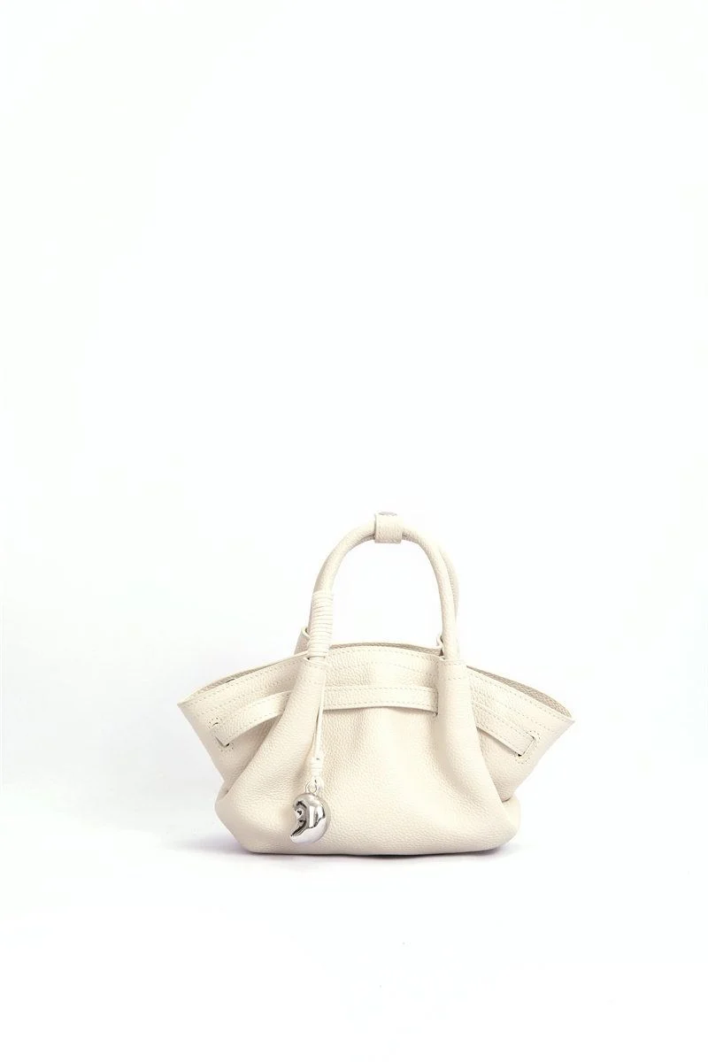 Top Grain Leather Pebbled Mini Tote - Image 8