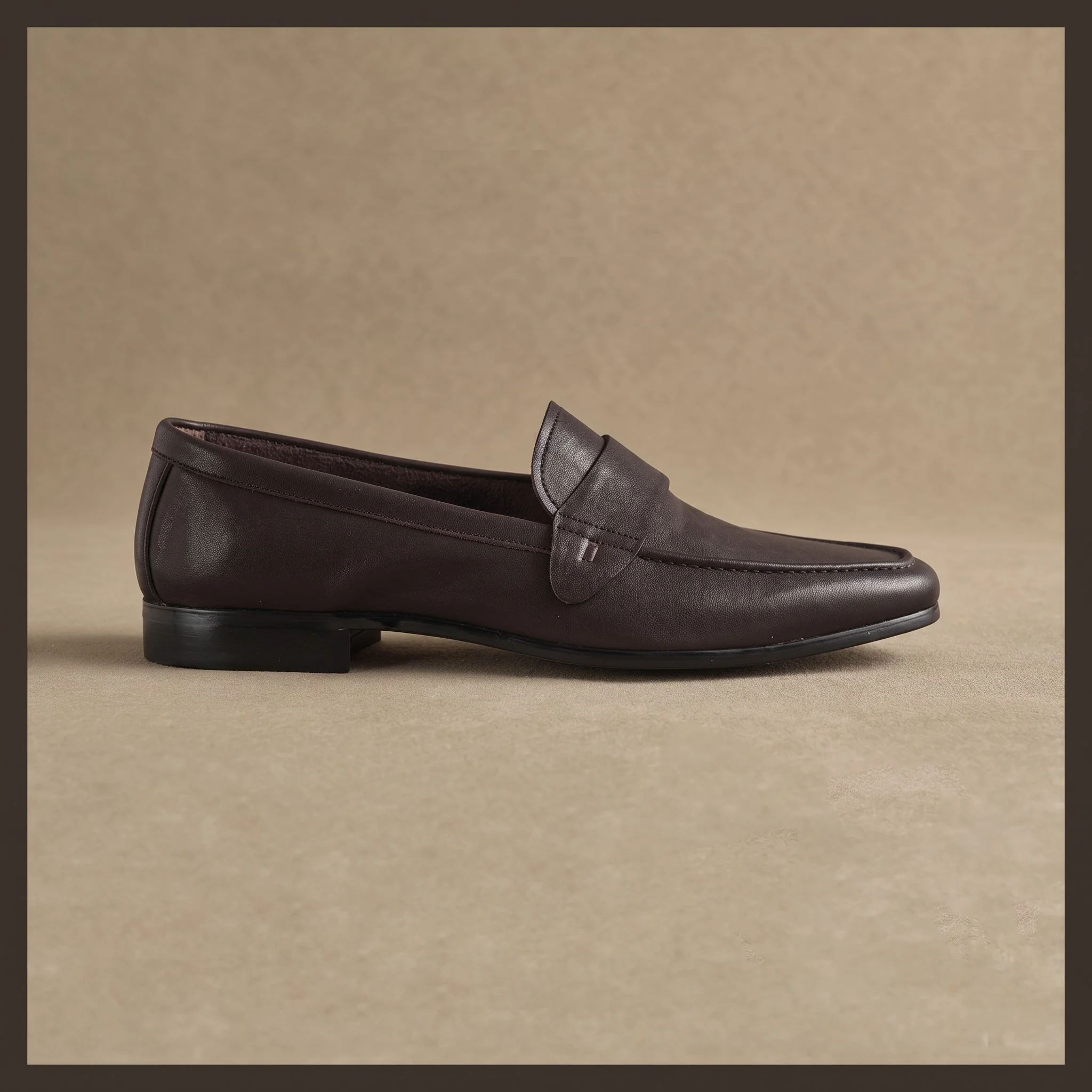 Top-Grain Leather Penny Loafers