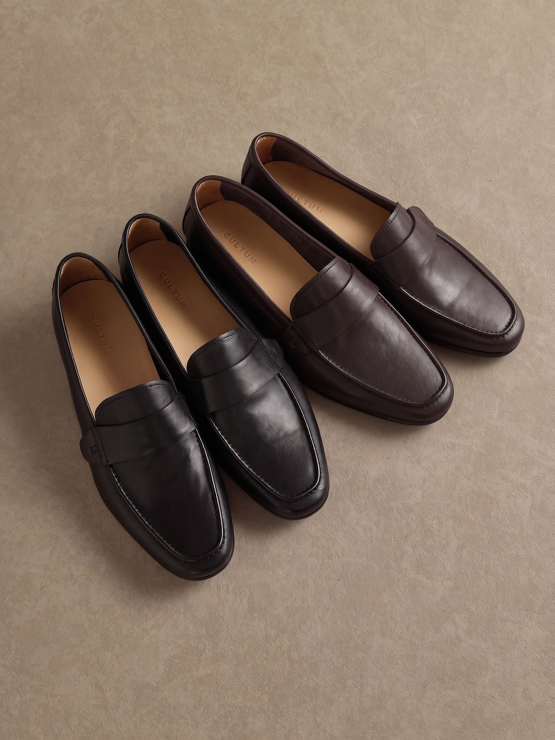 Top-Grain Leather Penny Loafers - Image 3