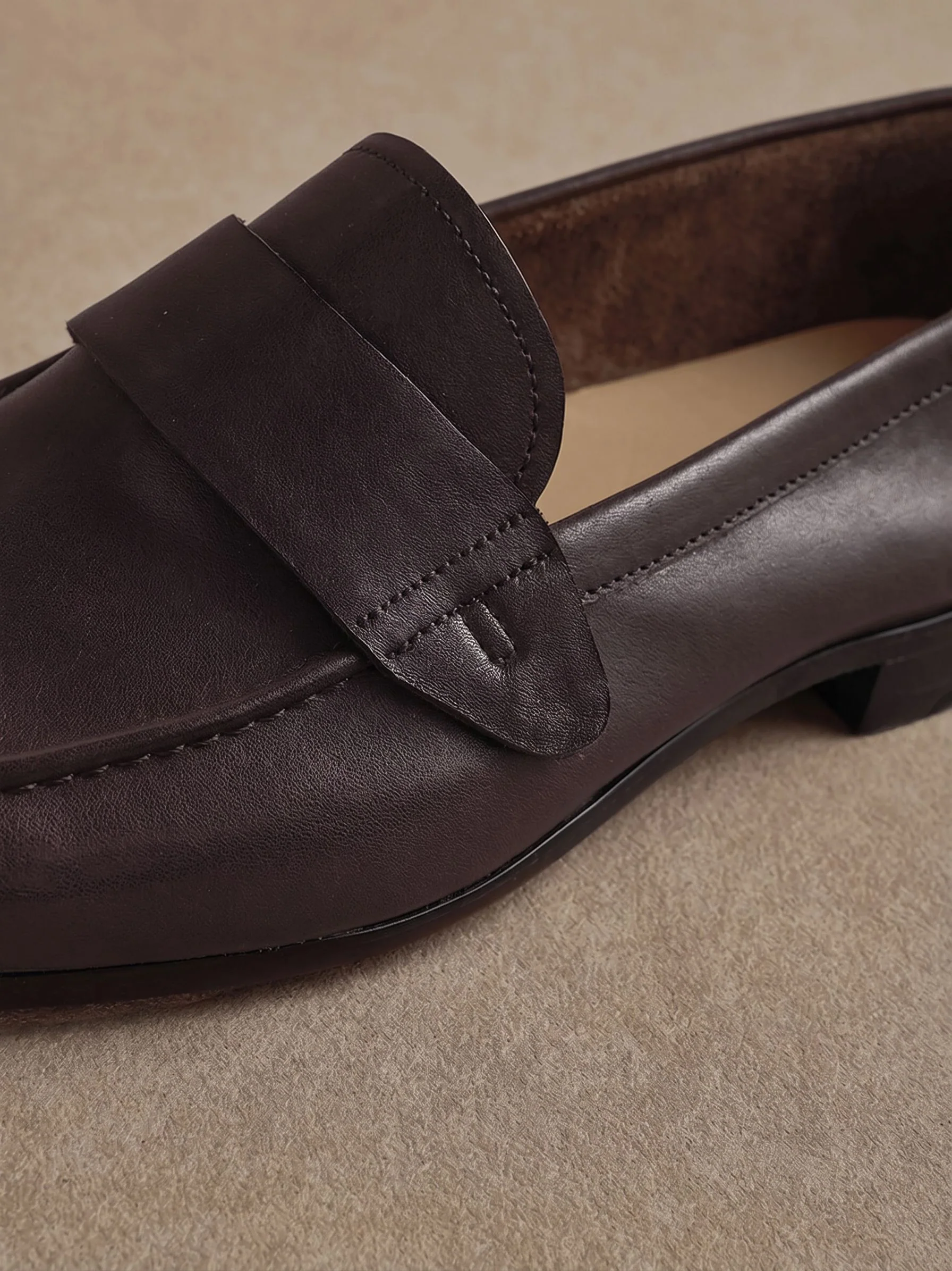Top-Grain Leather Penny Loafers - Image 6