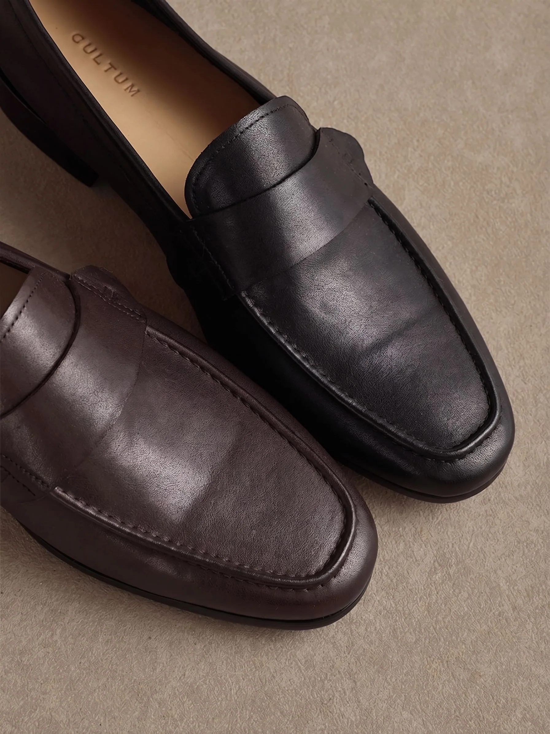 Top-Grain Leather Penny Loafers - Image 7