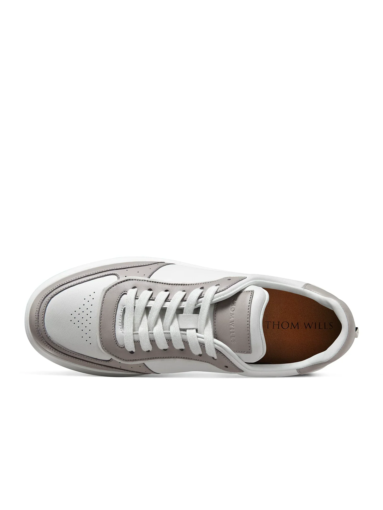 Top-Grain Leather Platform Court Sneaker - Image 2