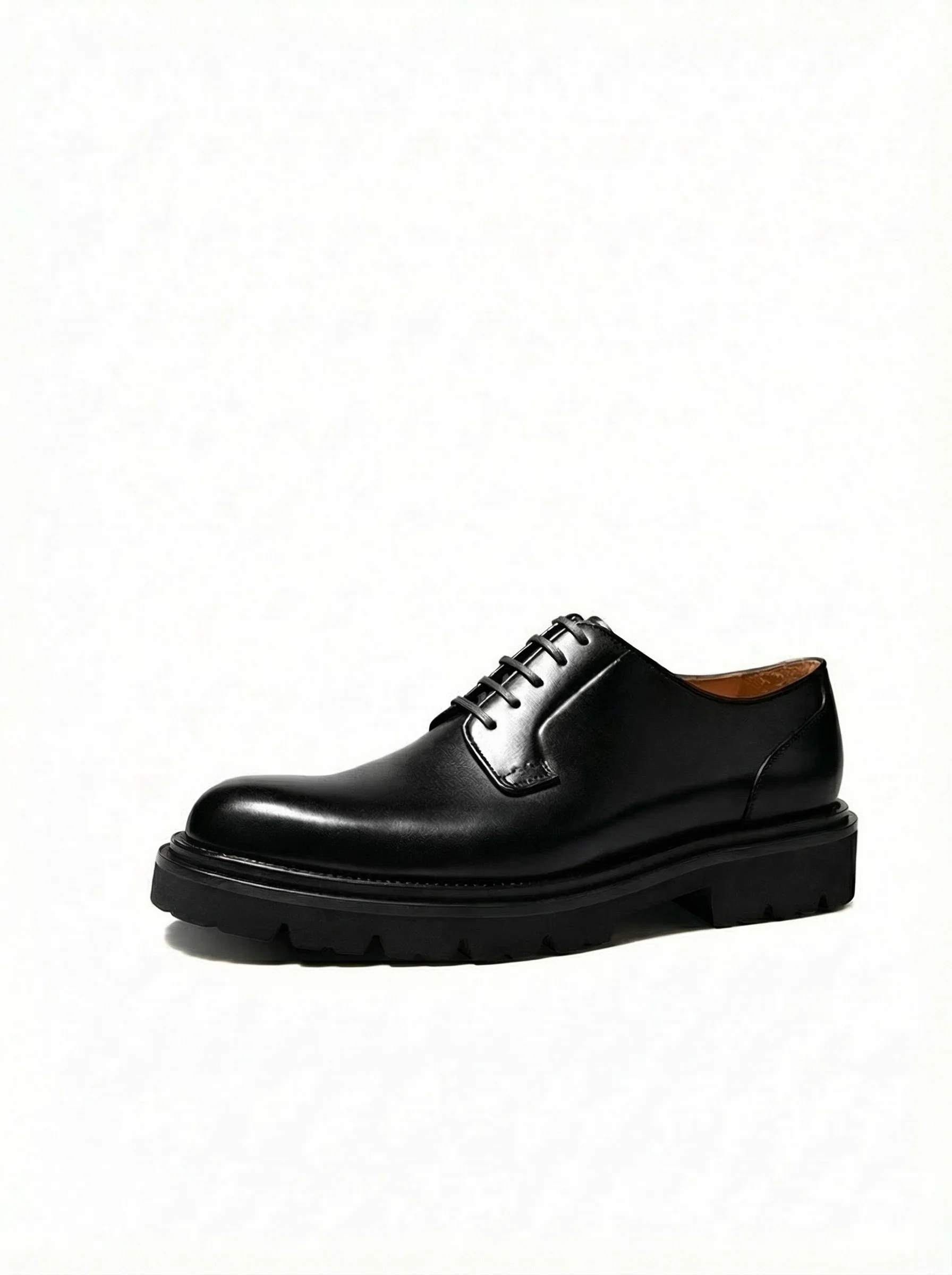Top Grain Leather Platform Derby