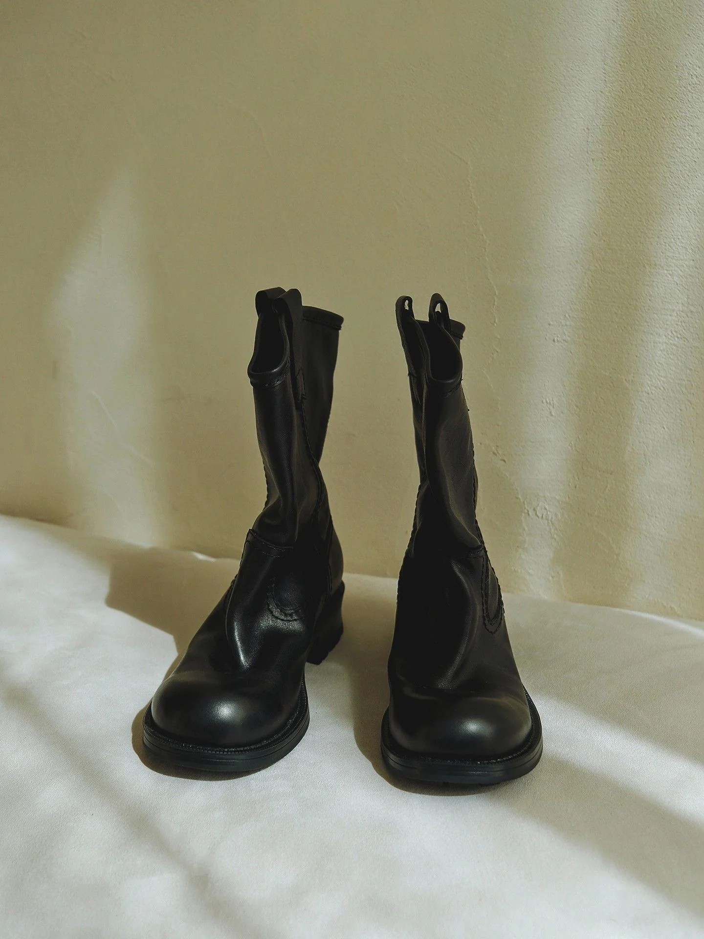 Top Grain Leather Pull-On Mid Boots - Image 6