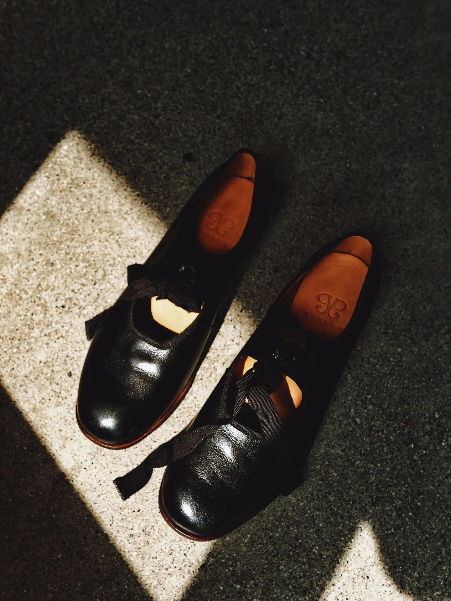 Top Grain Leather Ribbon Mary Jane Flats - Image 3