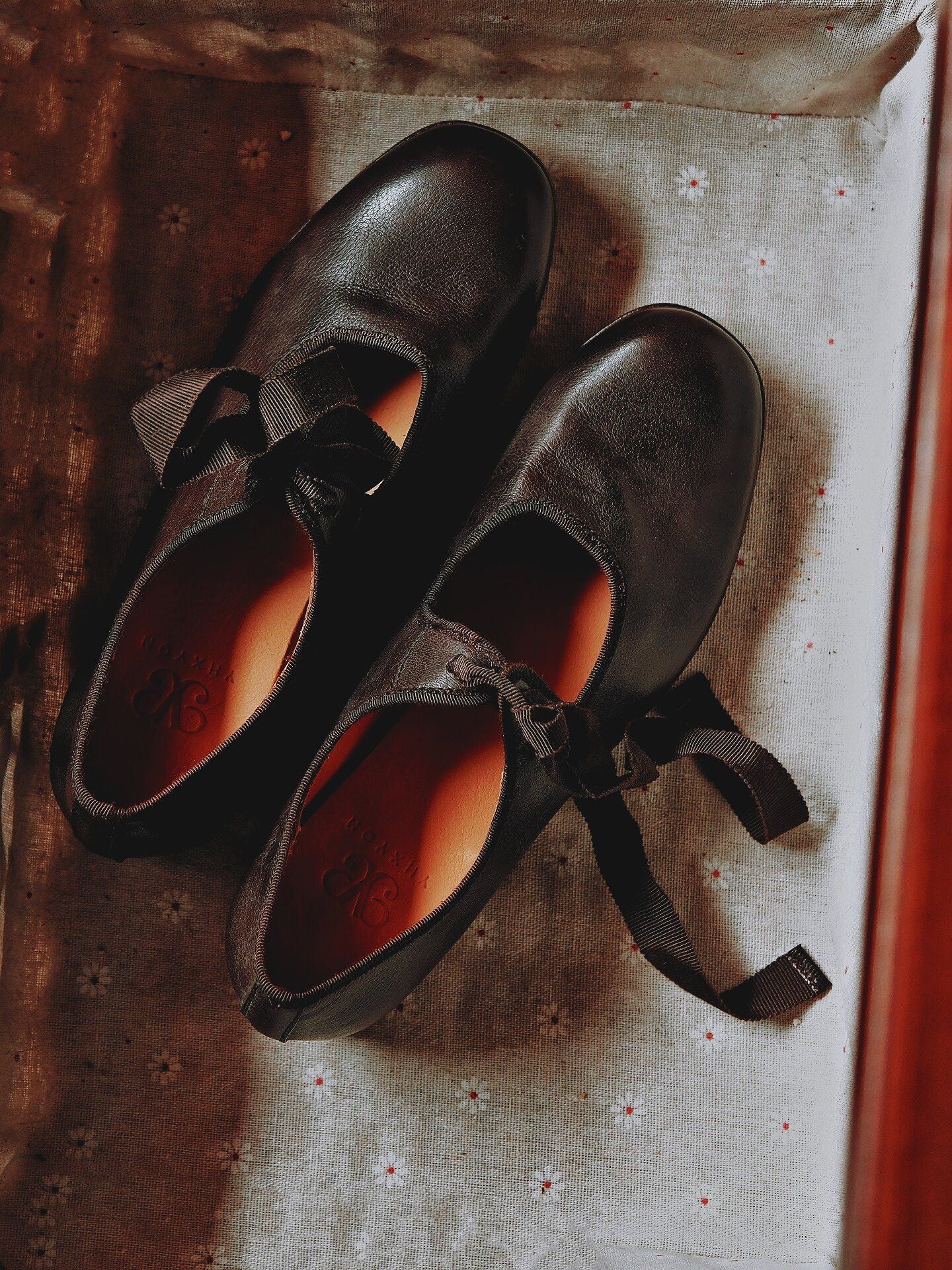 Top Grain Leather Ribbon Mary Jane Flats - Image 7