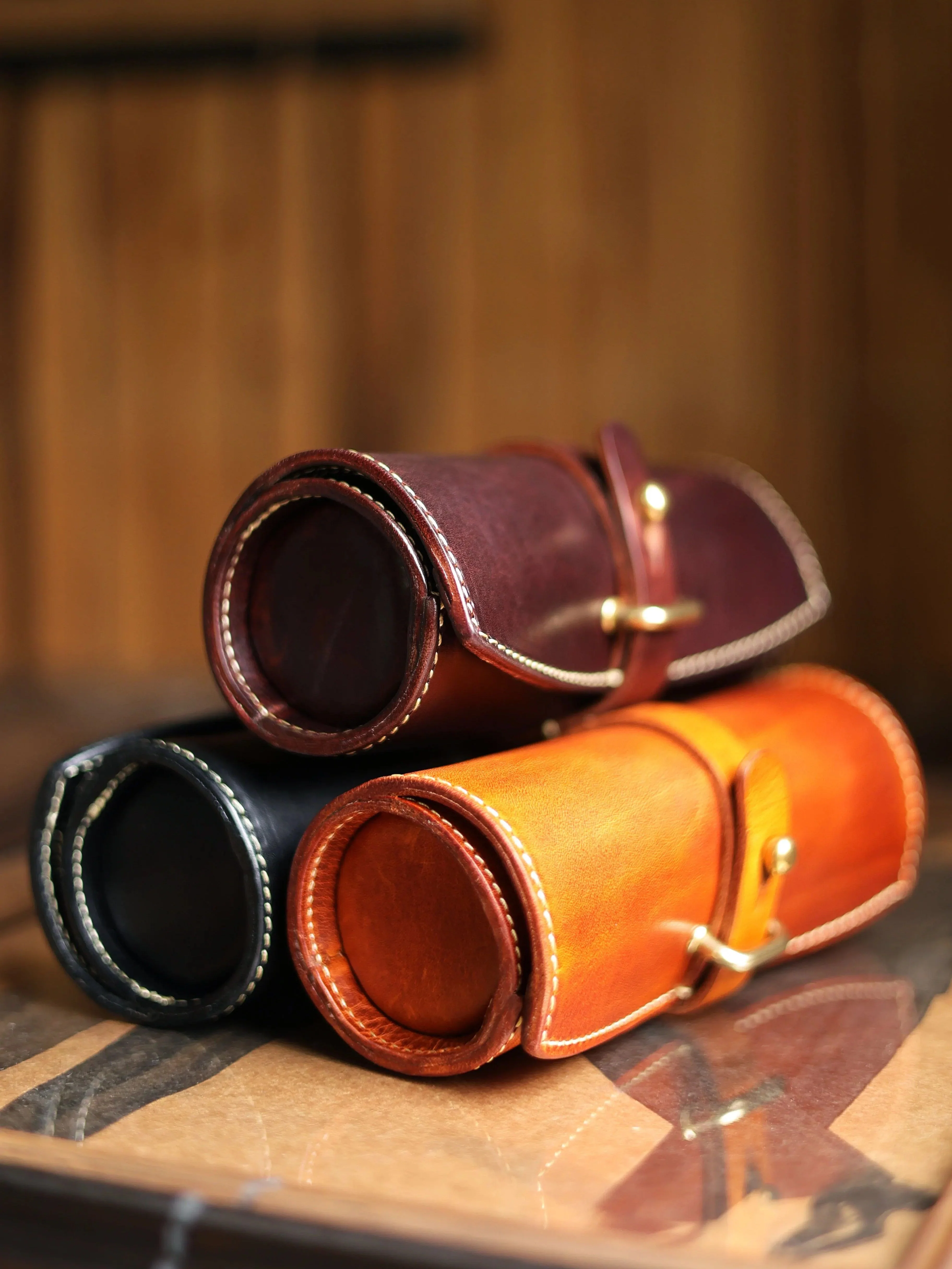 Top Grain Leather Roll Case - Image 3