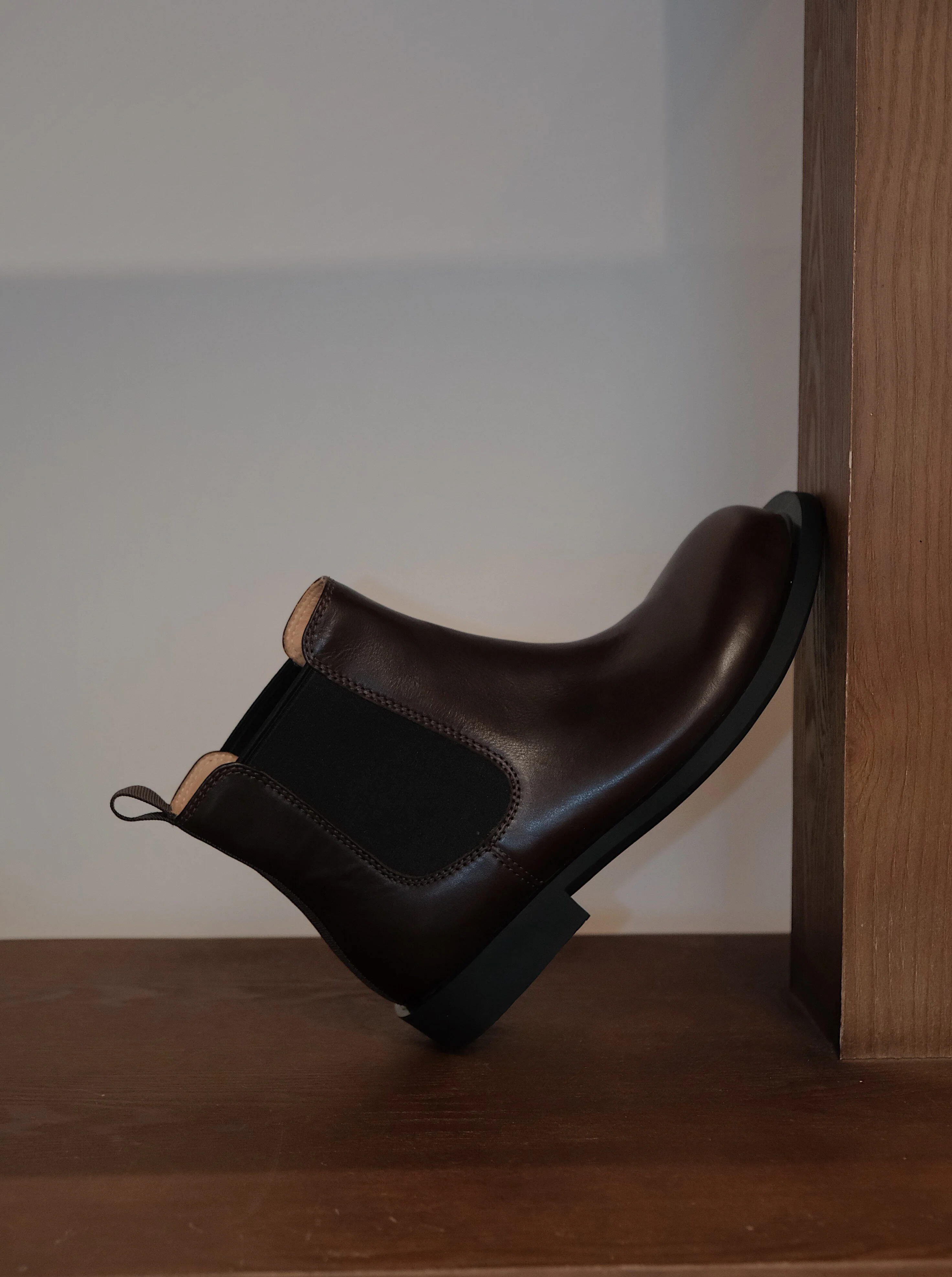 Top-Grain Leather Round-Toe Chelsea Boot - Image 4